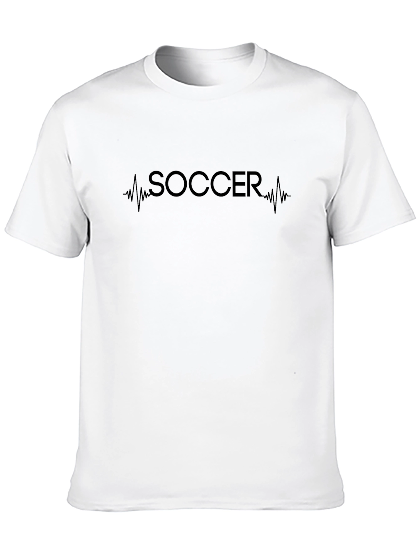 Soccer Heartbeat Graphic Tee - Stylish Fan T-Shirt