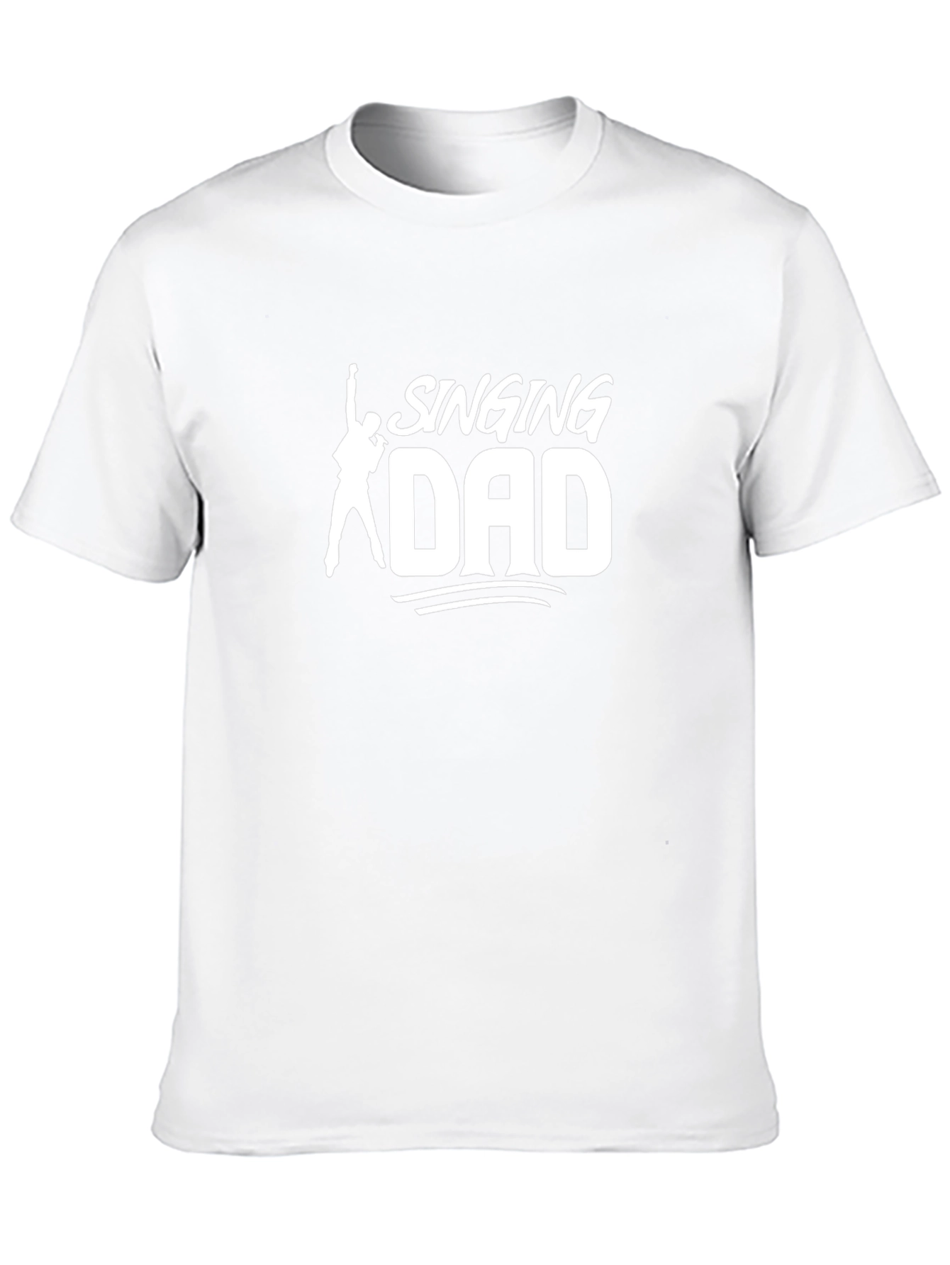 Singing Dad Graphic Tee - Black Cotton T-Shirt