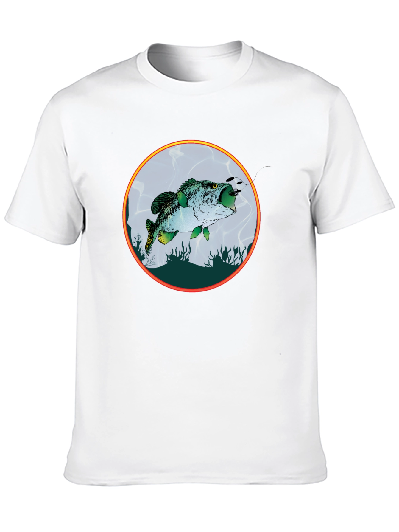 Bass Fish Graphic Tee - Fishing Lovers Shirt