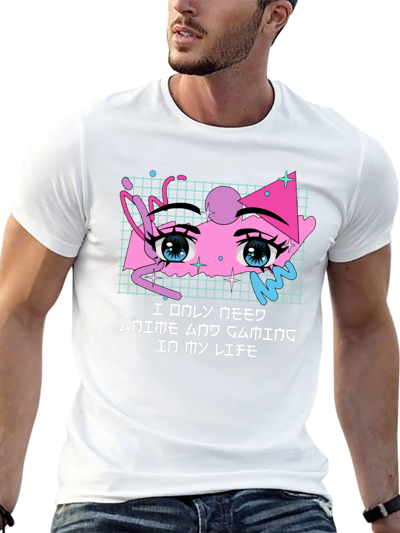 Anime Gaming T-Shirt - Kawaii Style