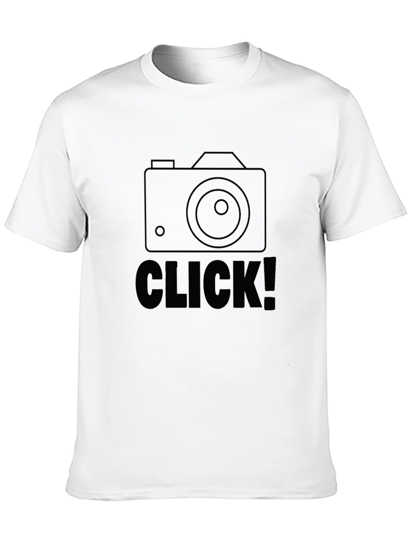 Camera Click Graphic Black T-Shirt
