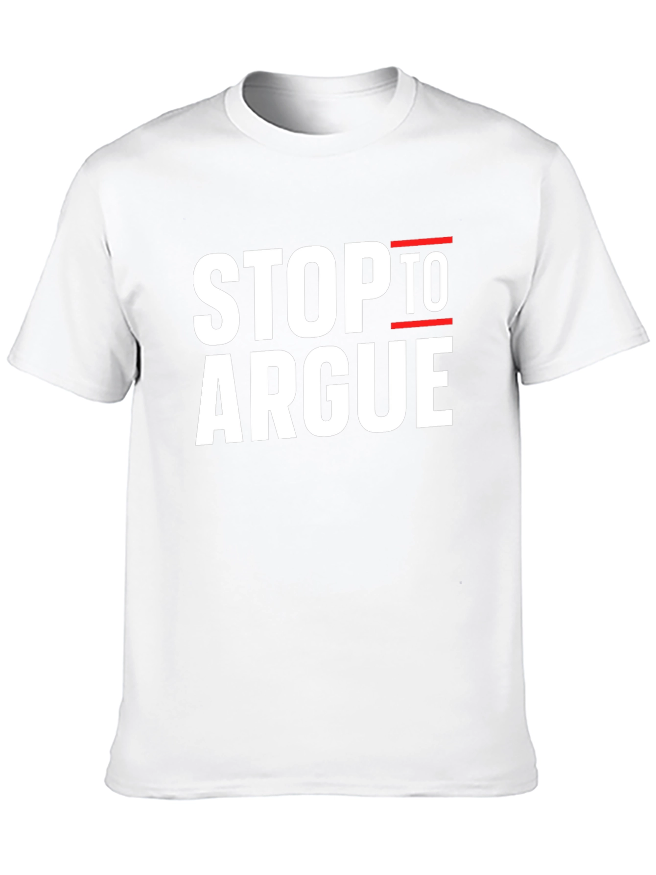 Stop To Argue Black Graphic Tee