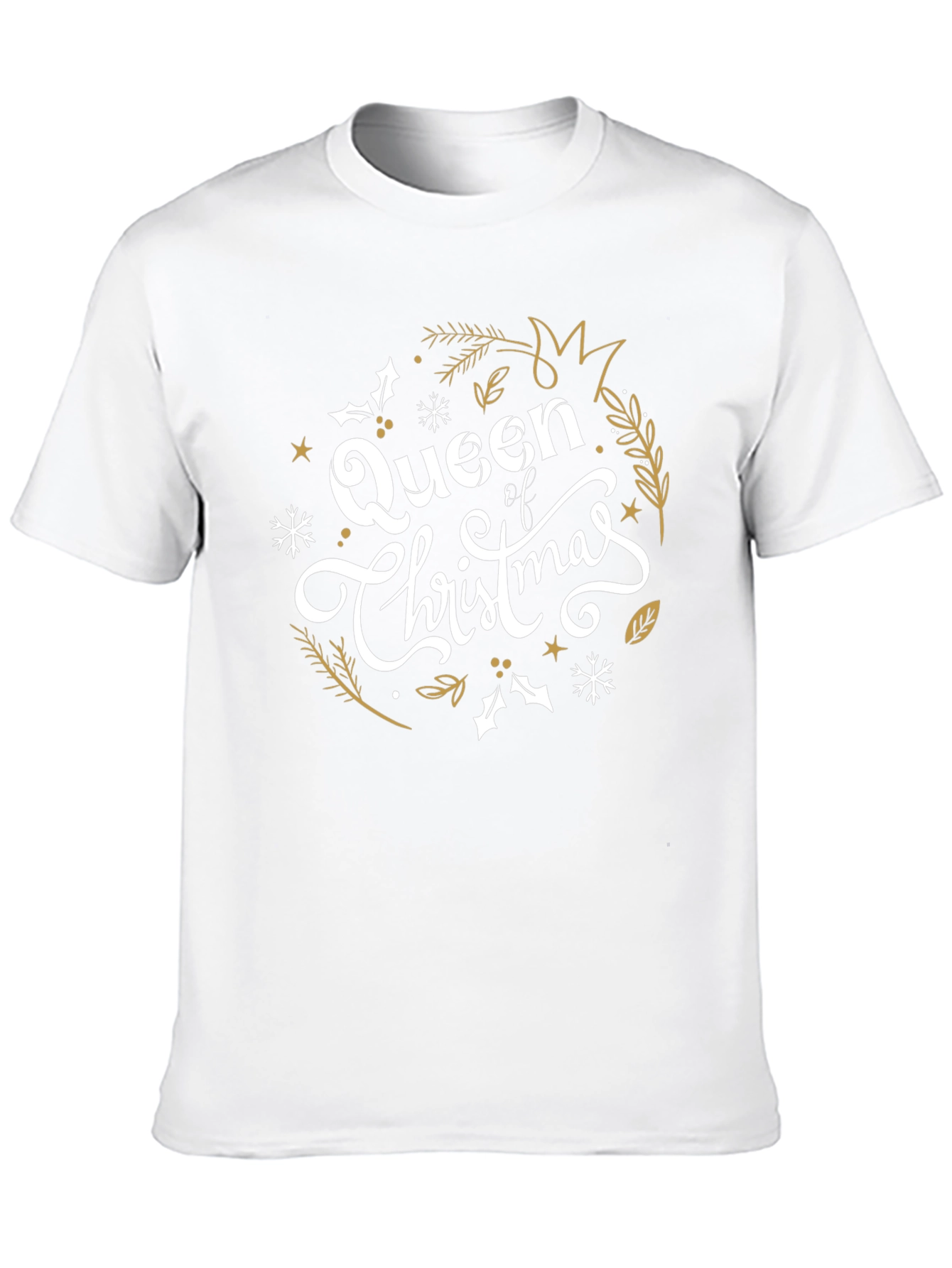 Queen of Christmas Black Graphic Tee