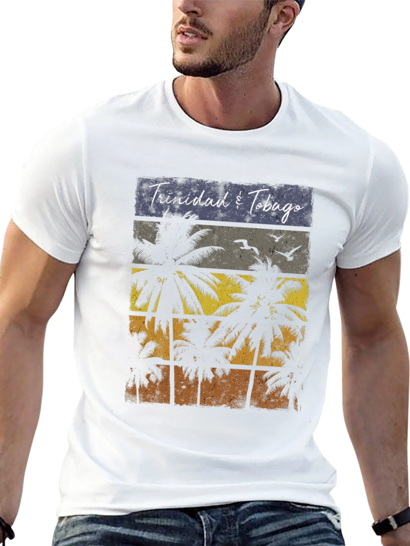Trinidad & Tobago Palm Tree Graphic Tee