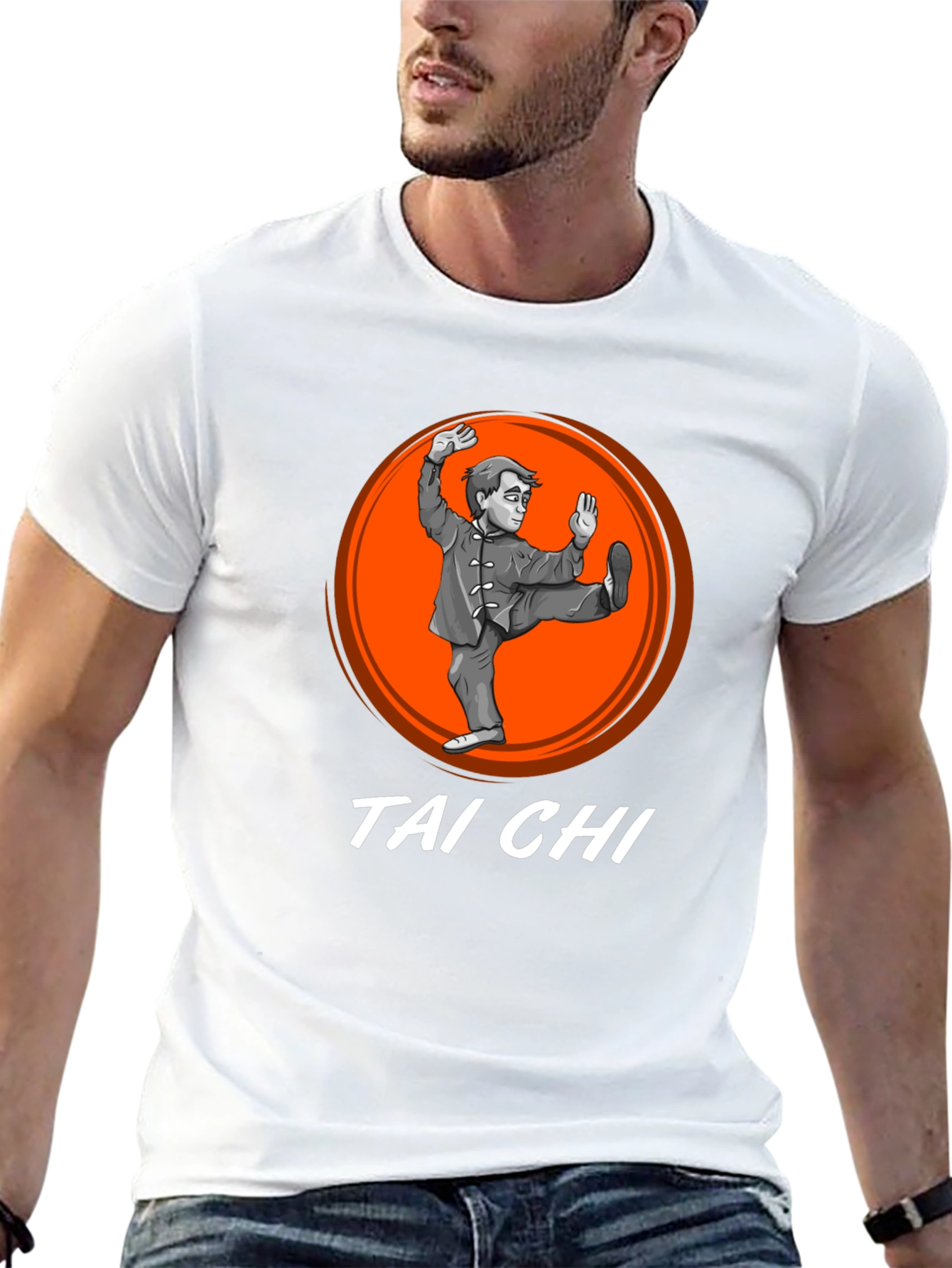 Tai Chi Black Graphic T-Shirt