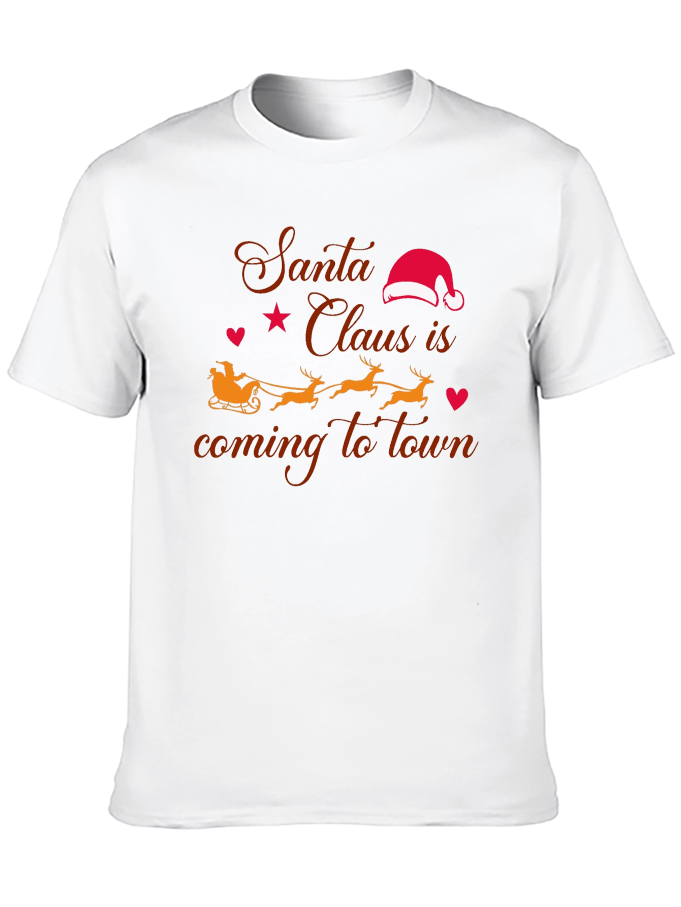 Santas Coming to Town T-Shirt - Holiday Cheer