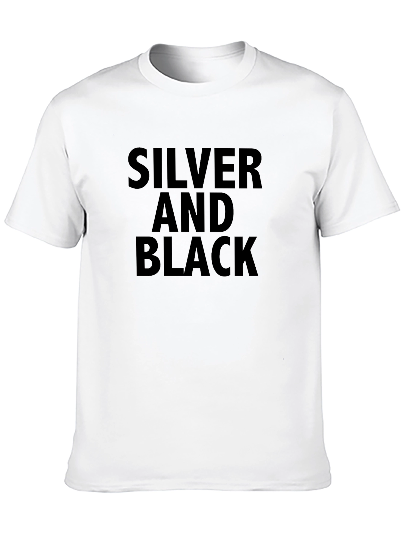 Silver and Black Graphic Tee