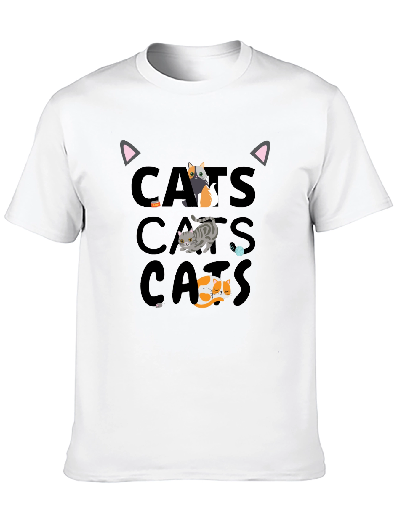 Cats Graphic T-Shirt - Fun Cat Lover Tee