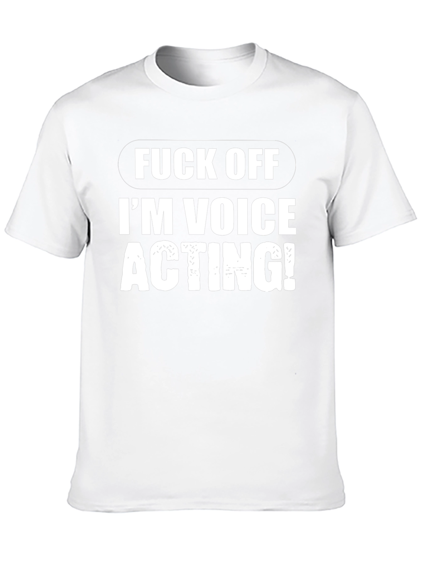 Voice Acting T-Shirt - Black Funny Tee