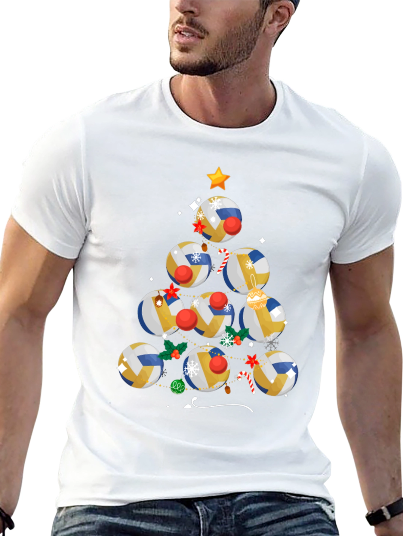 Volleyball Christmas Tree Shirt