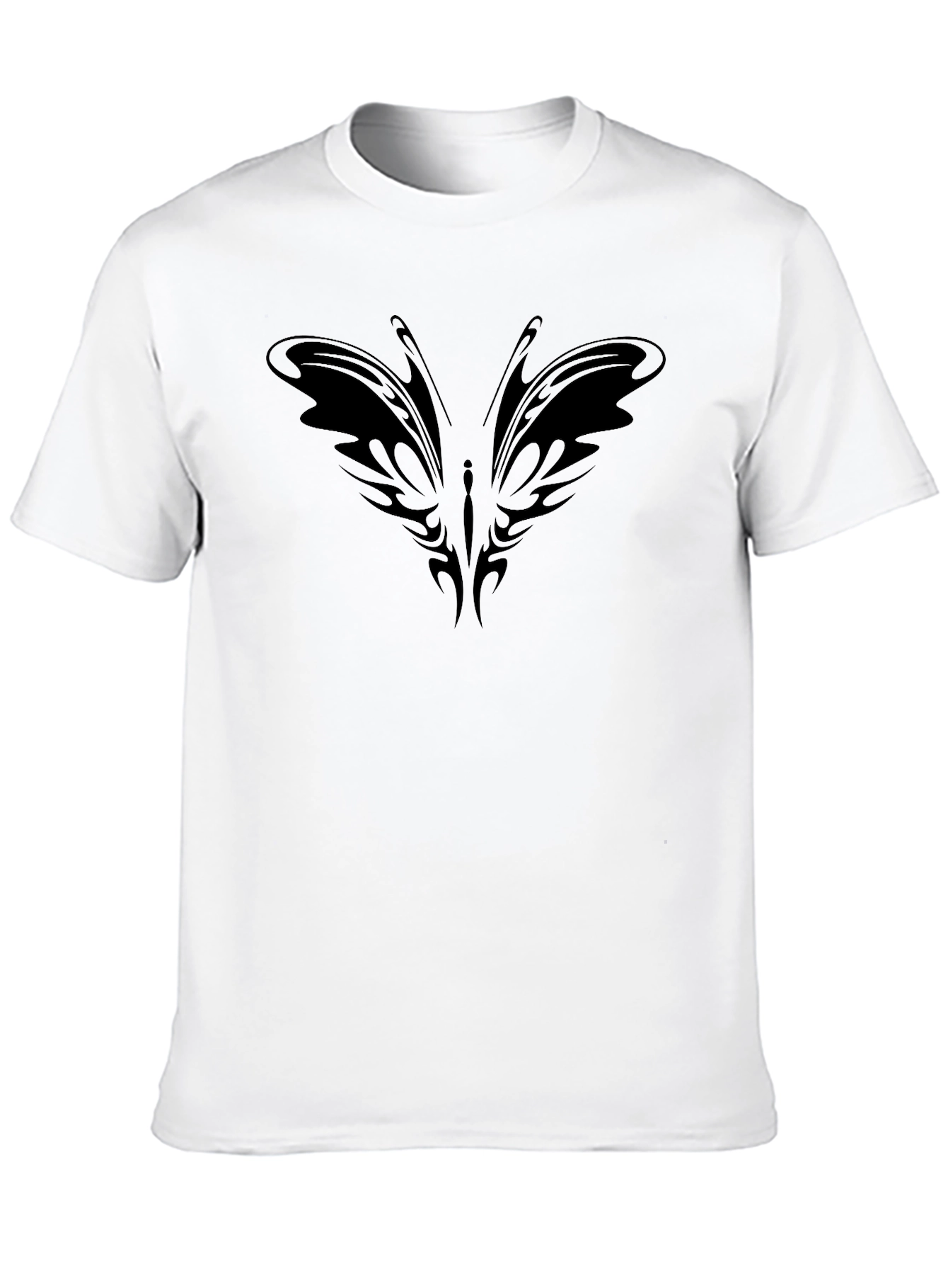 Tribal Butterfly Black T-Shirt