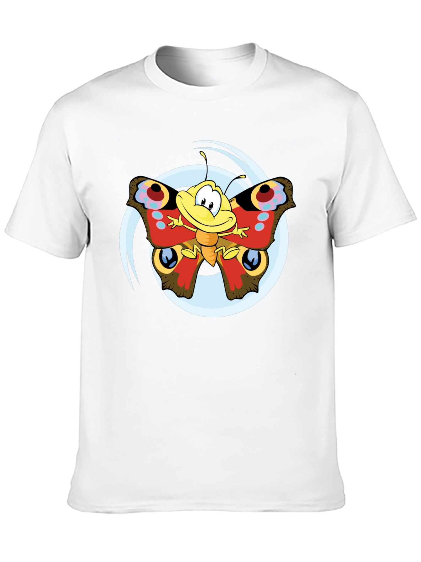 Cartoon Butterfly Graphic T-Shirt