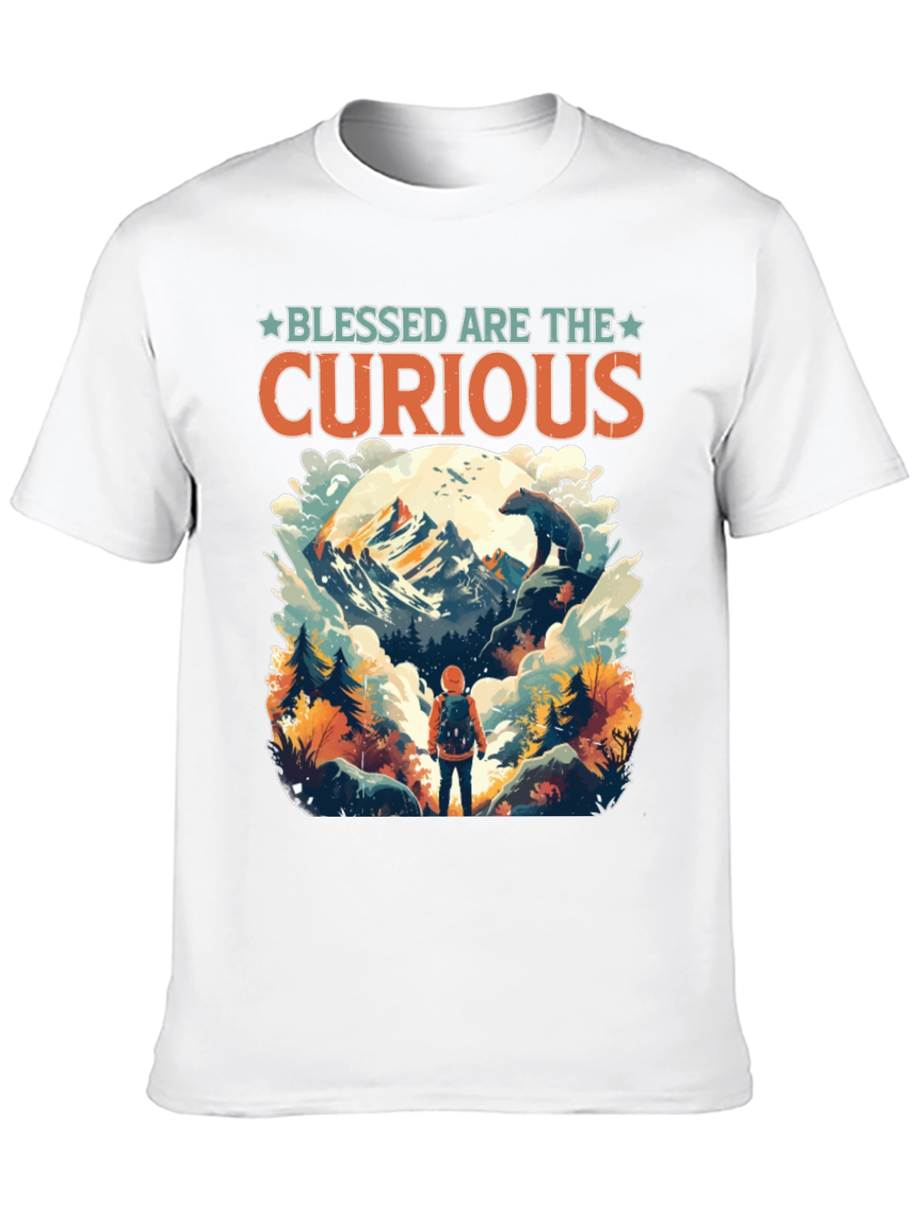 Blessed Are The Curious Adventure Tee