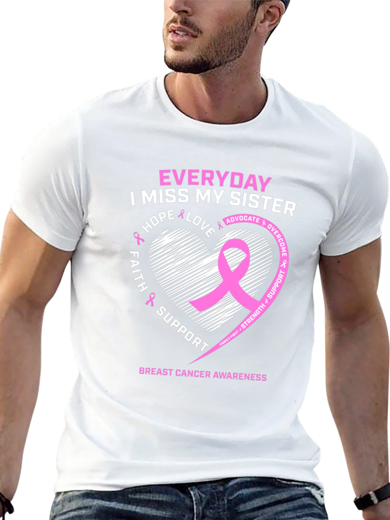 Breast Cancer Awareness Sister T-Shirt