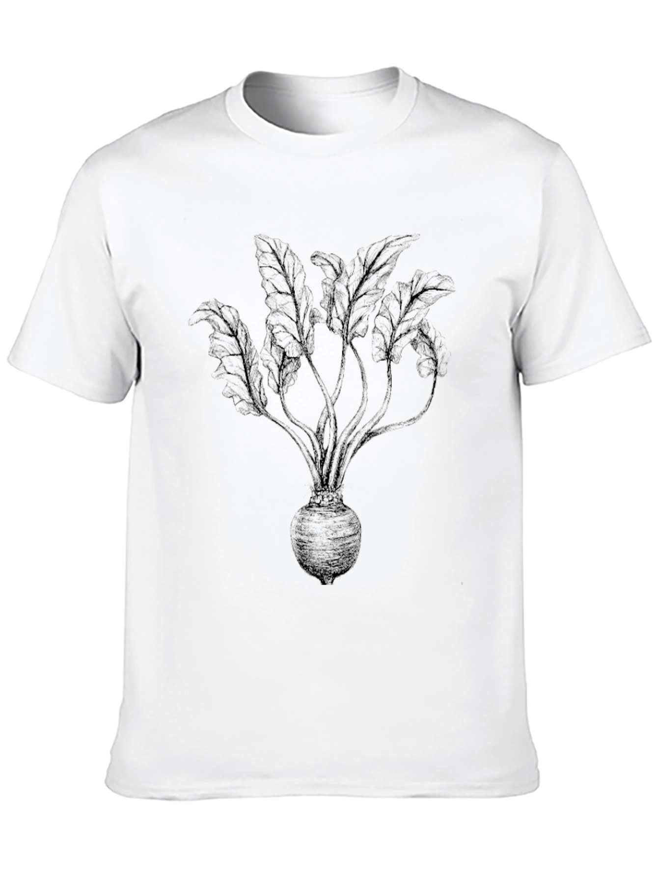 Beet Plant Graphic Tee - Unisex Black T-Shirt