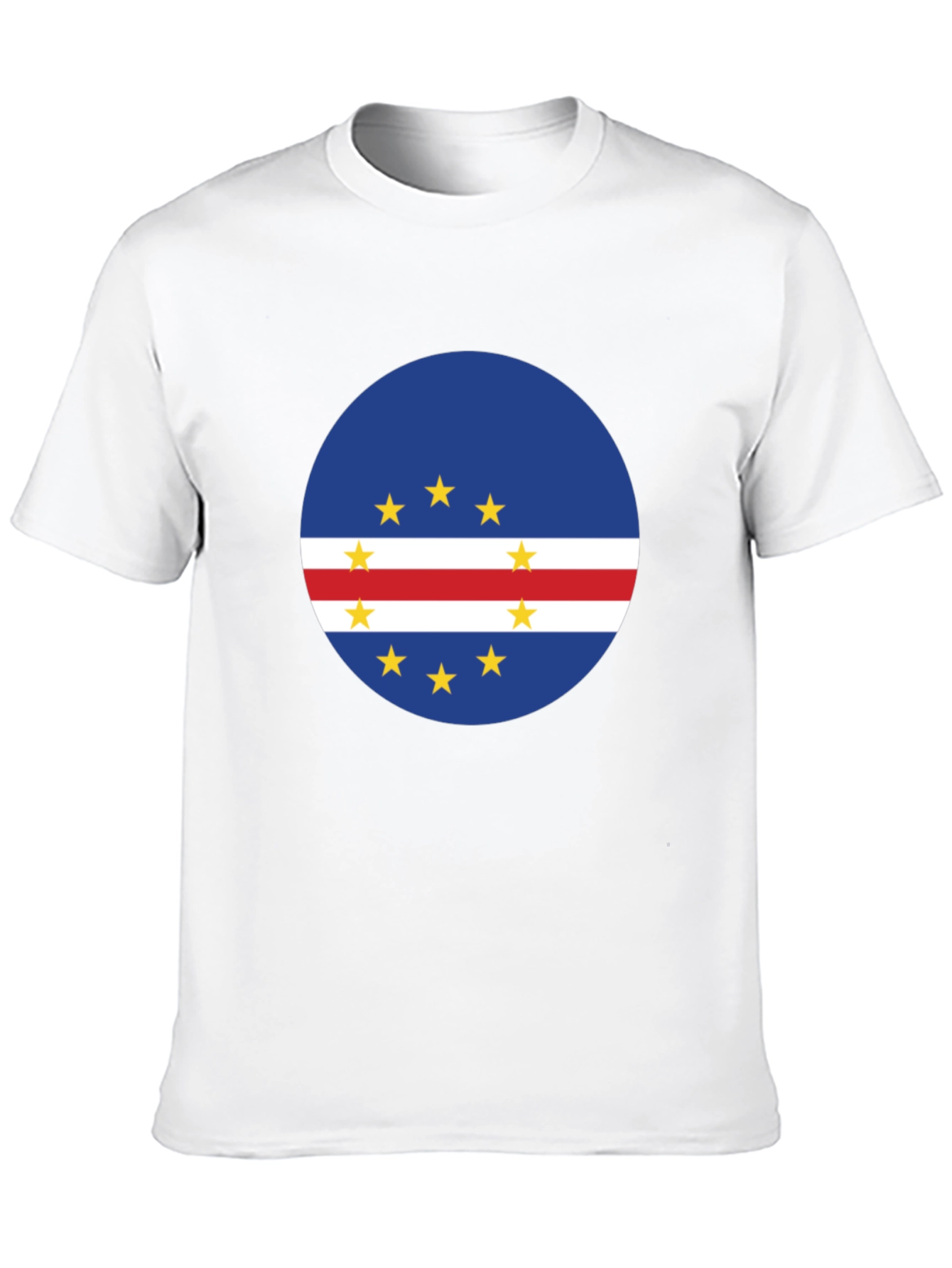 Cape Verde Flag T-Shirt - Roundel Design