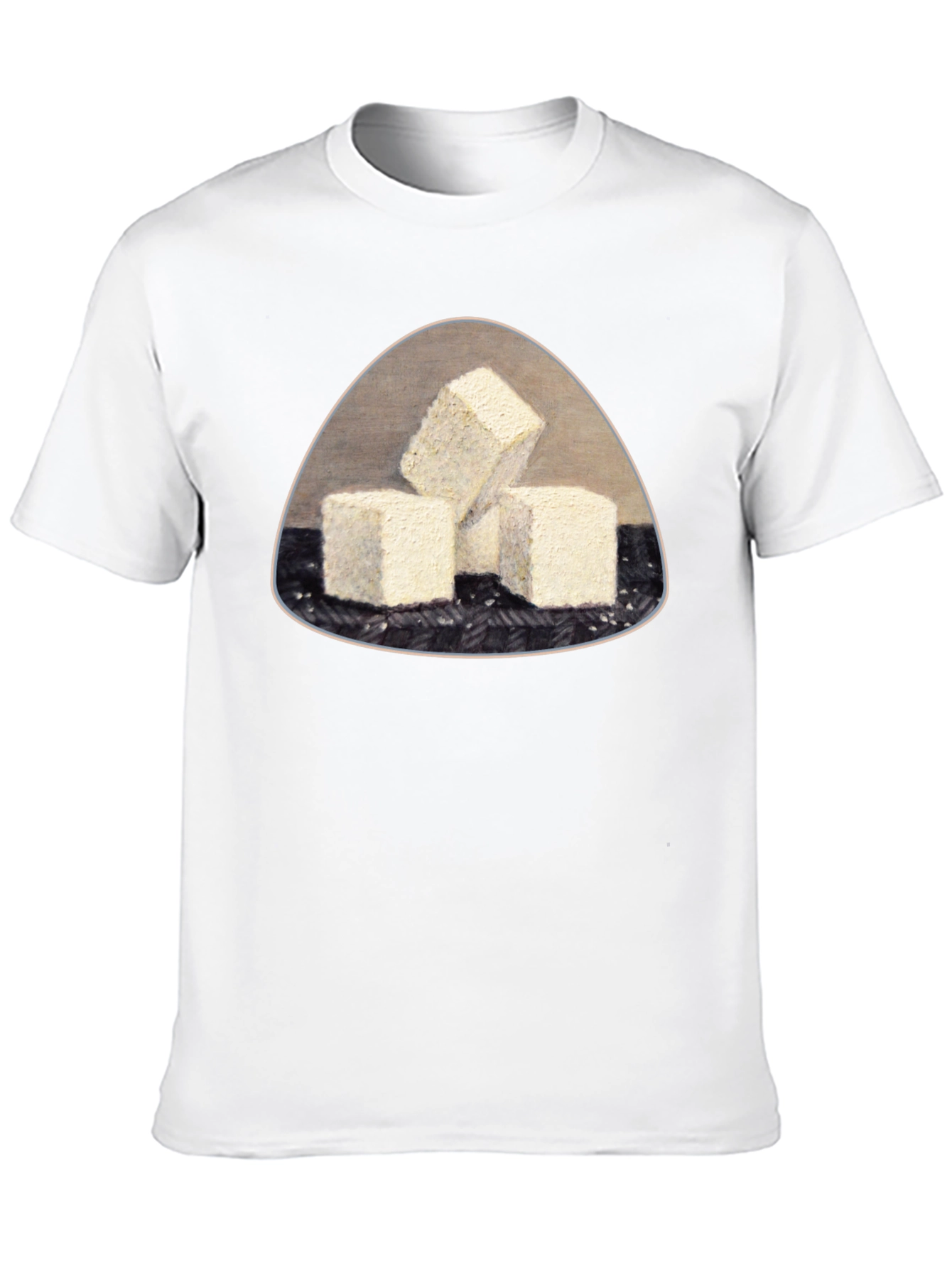 Tofu Cubes Graphic T-Shirt - Black