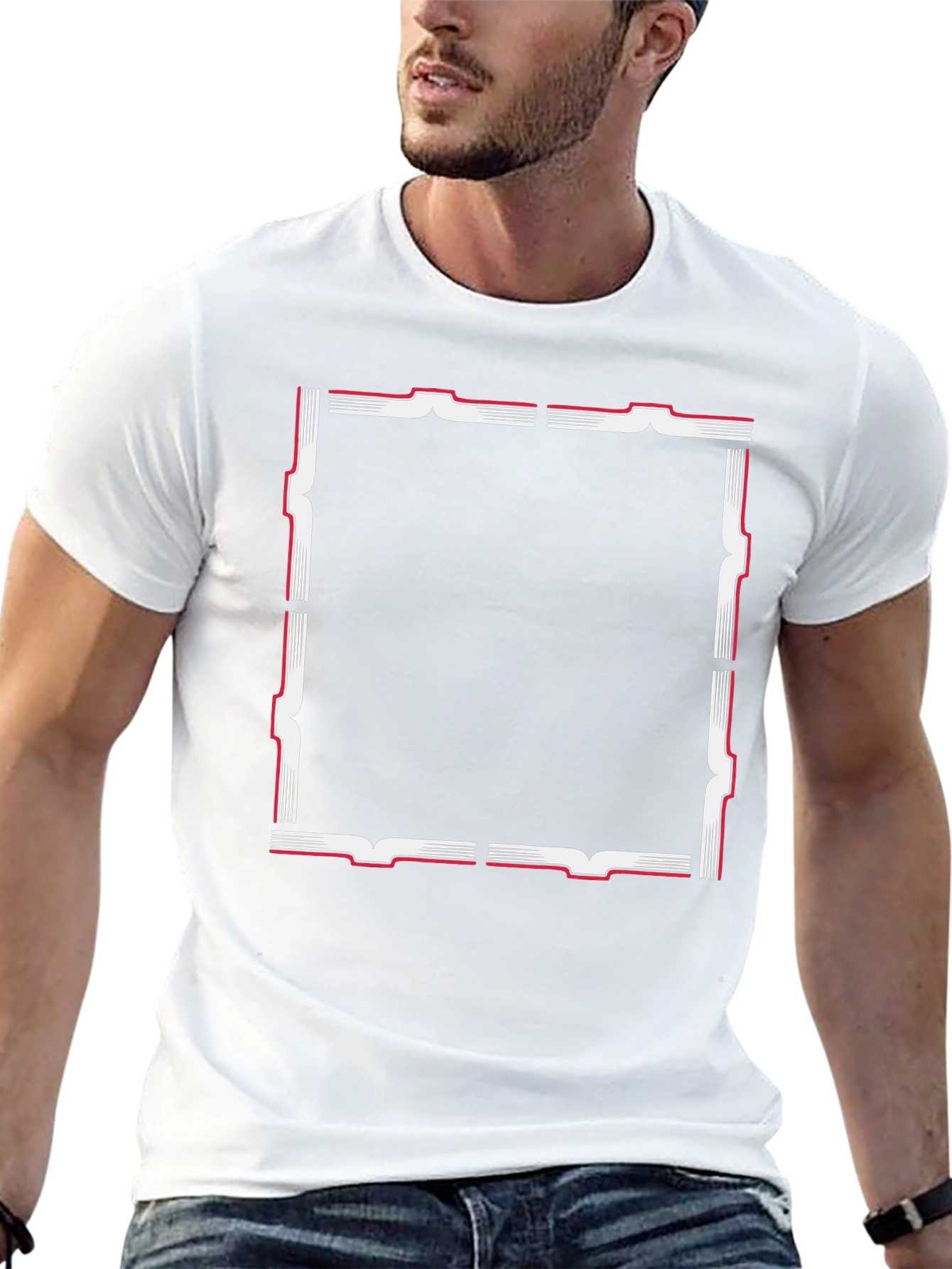 Square Border Graphic Tee