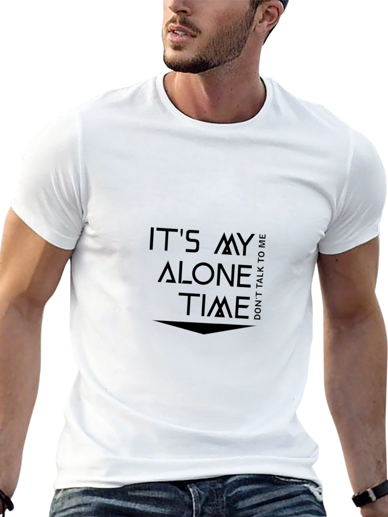 Alone Time Black T-Shirt - Introvert Style