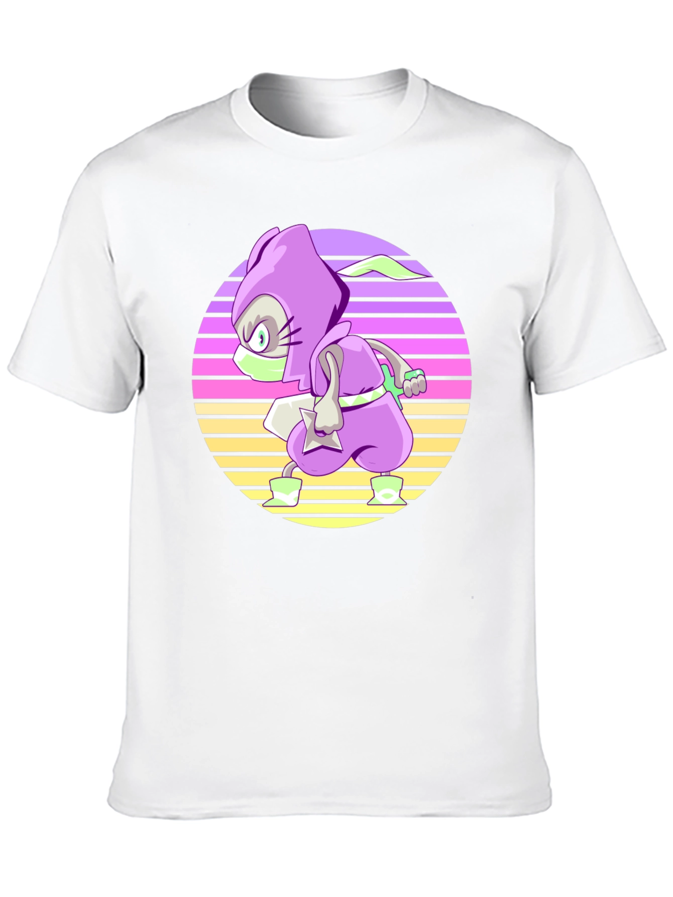 Retro Ninja T-Shirt - Cool Cartoon Style