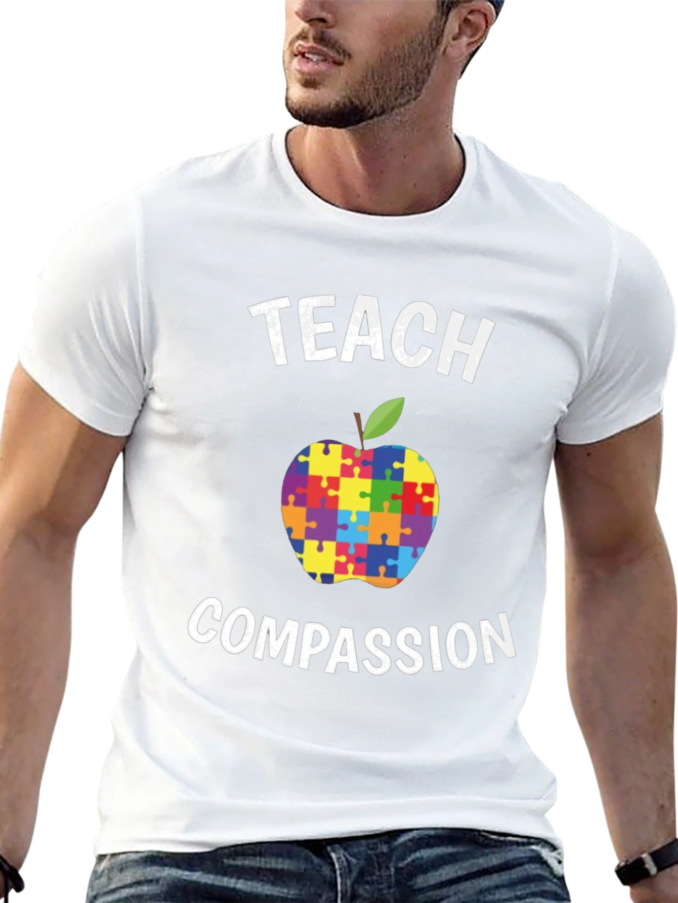 Teach Compassion Autism Awareness T-Shirt
