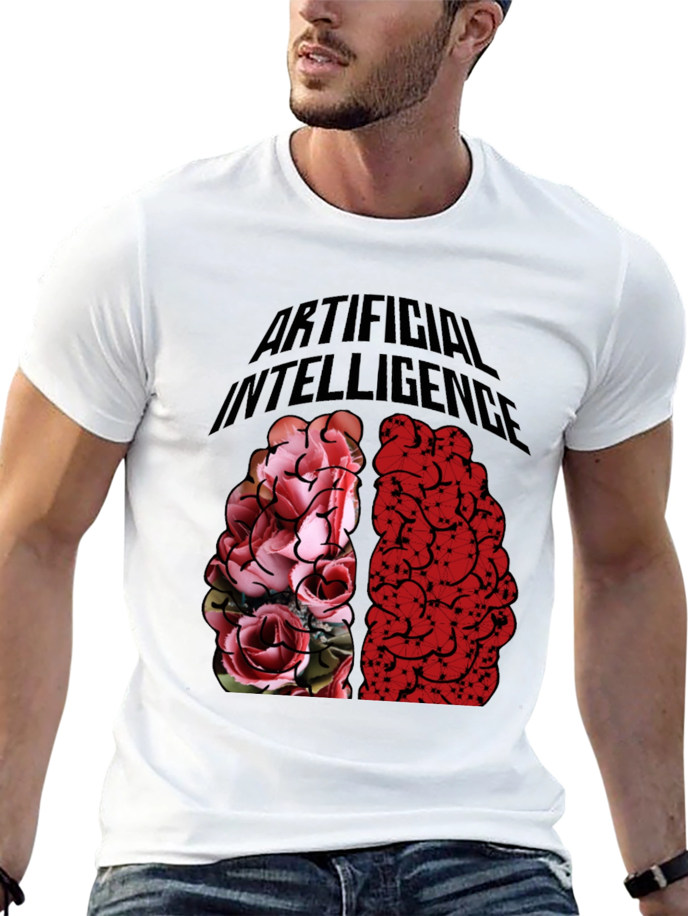 Artificial Intelligence Brain Graphic T-Shirt