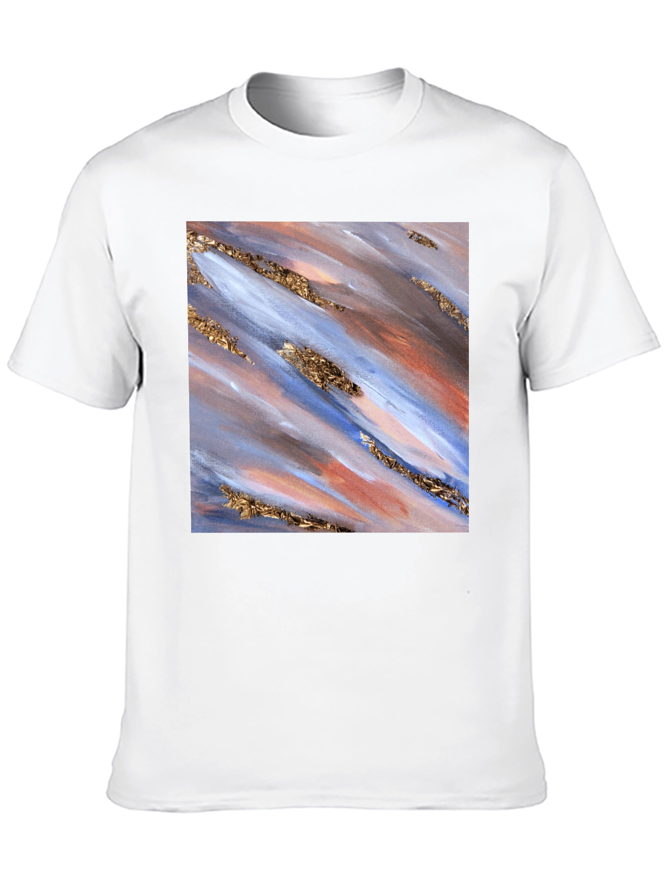 Abstract Art Print Black T-Shirt
