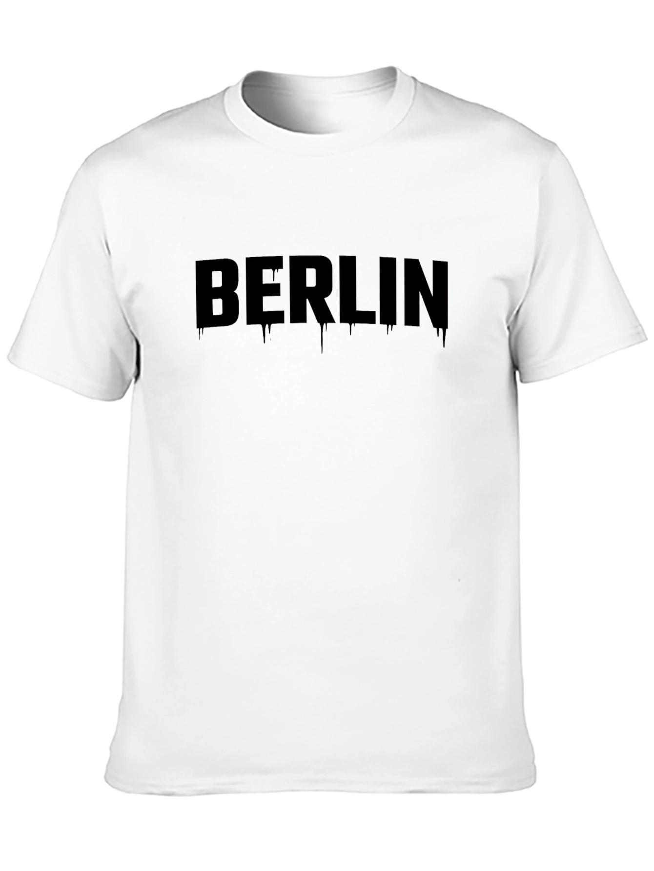 Berlin Graphic Tee - Mens Black Casual T-Shirt