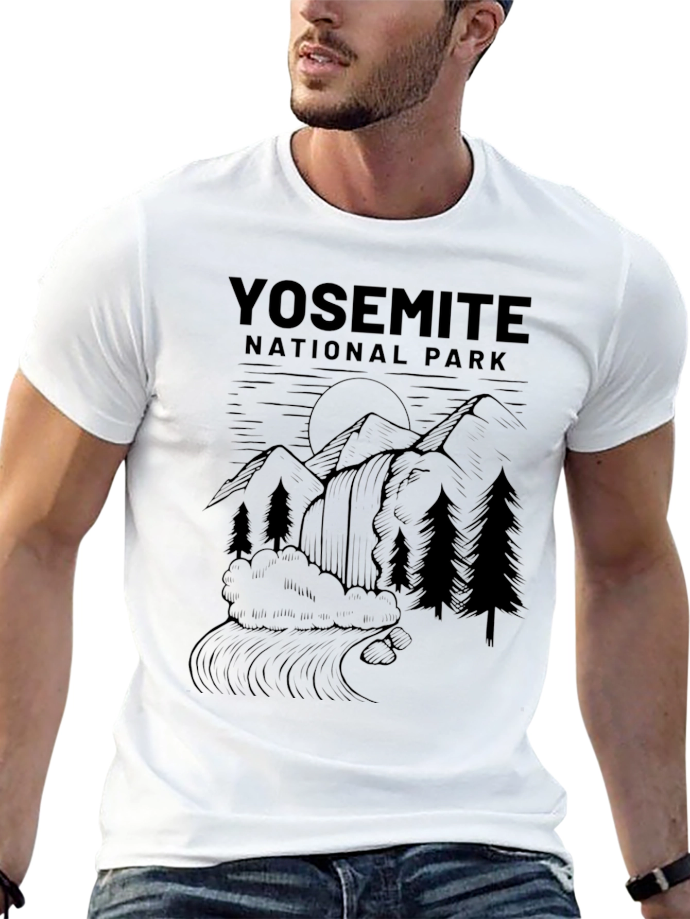 Yosemite National Park Graphic Tee - Black