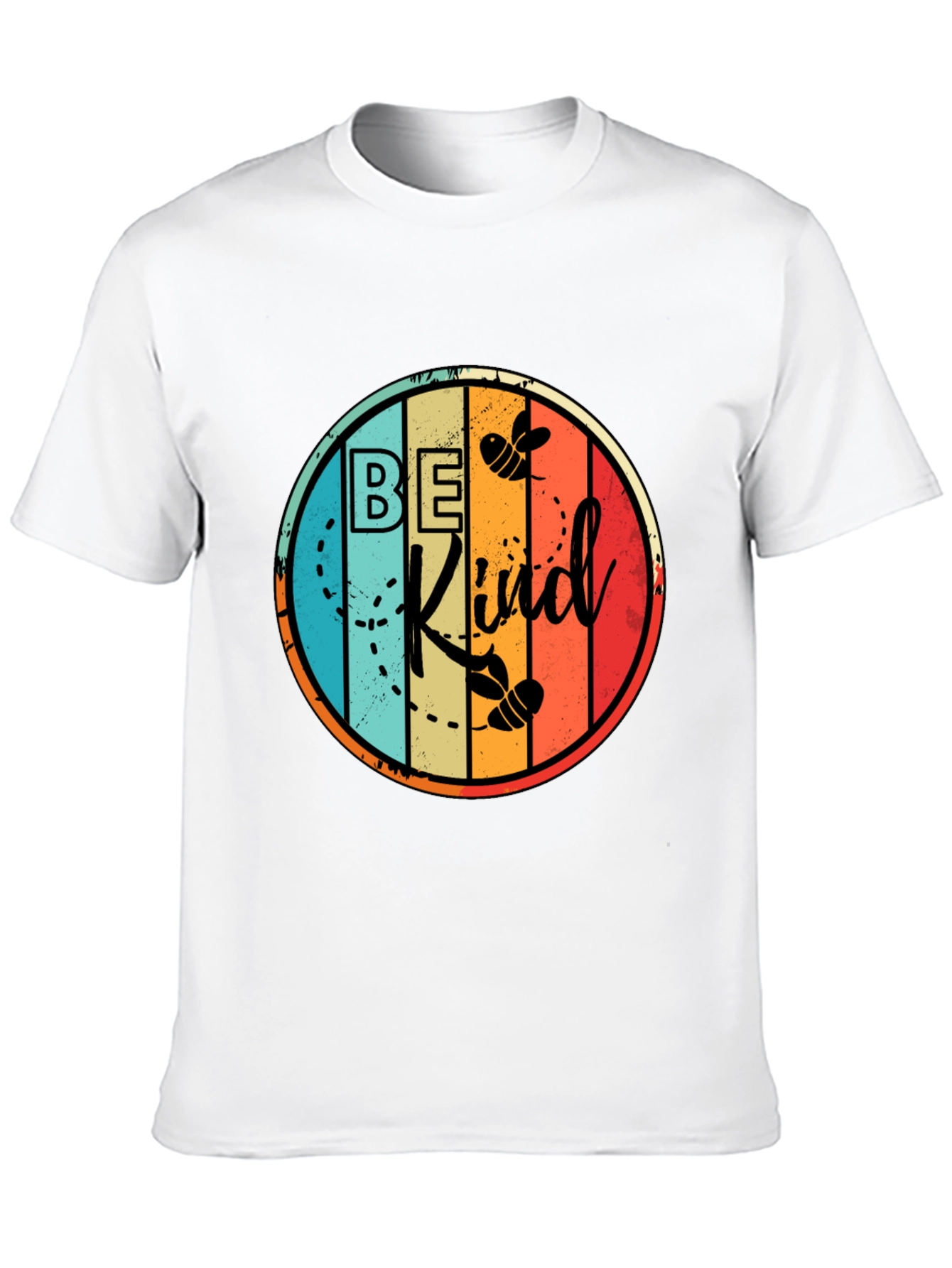 Be Kind Bee Graphic Black T-Shirt