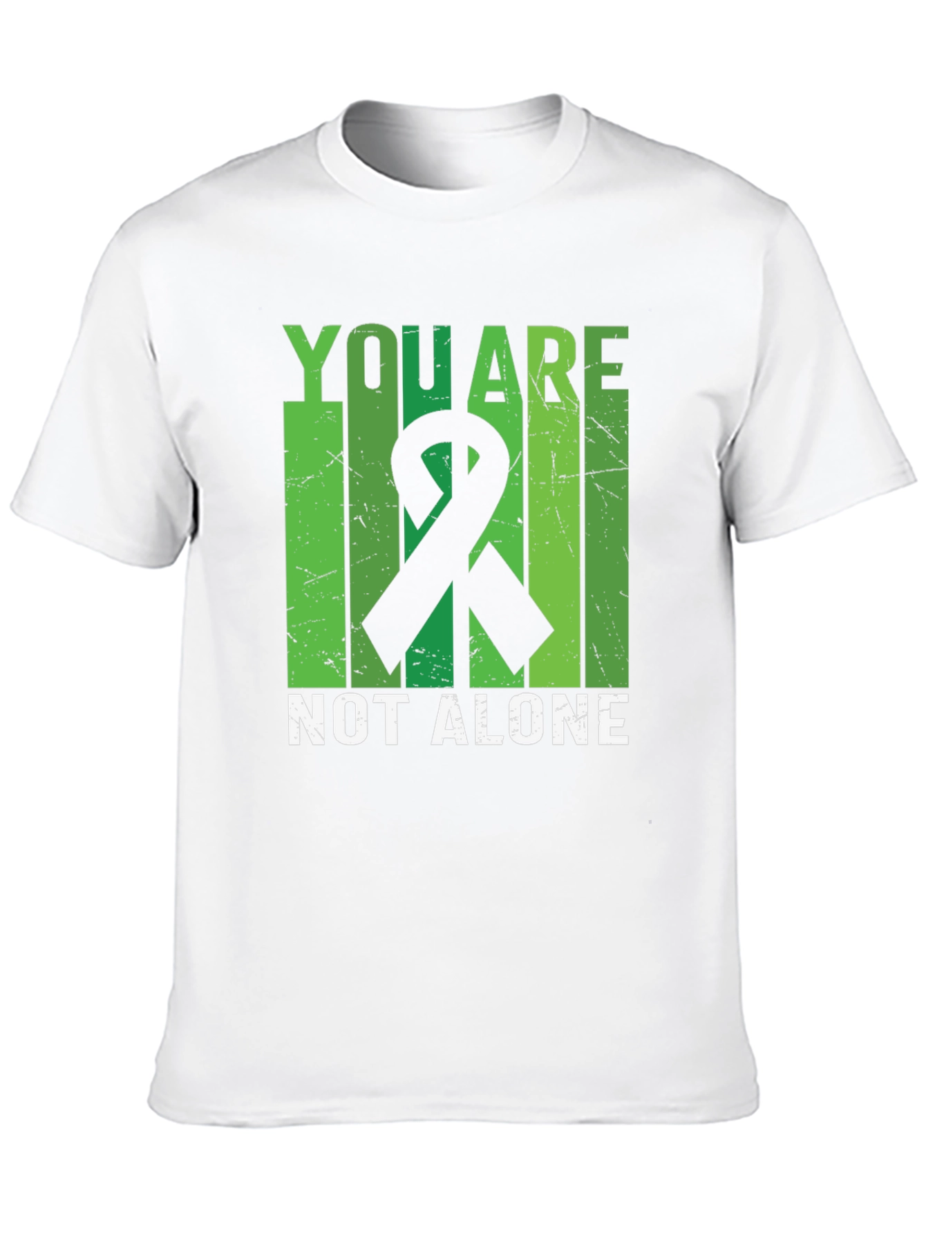 You Are Not Alone Mental Health Awareness Ribbon T-Shirt