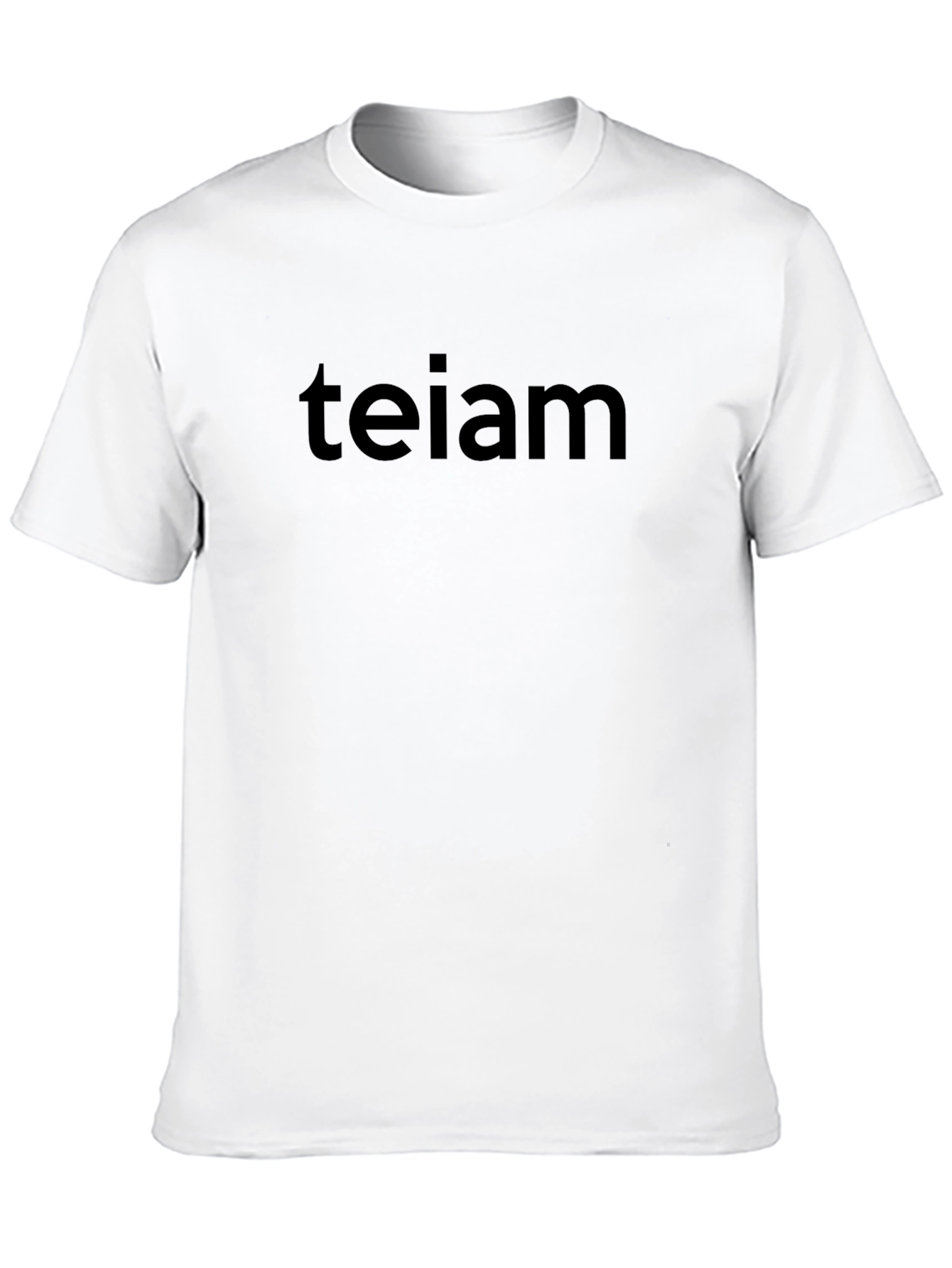 Teiam Black Graphic Tee - Casual Comfort