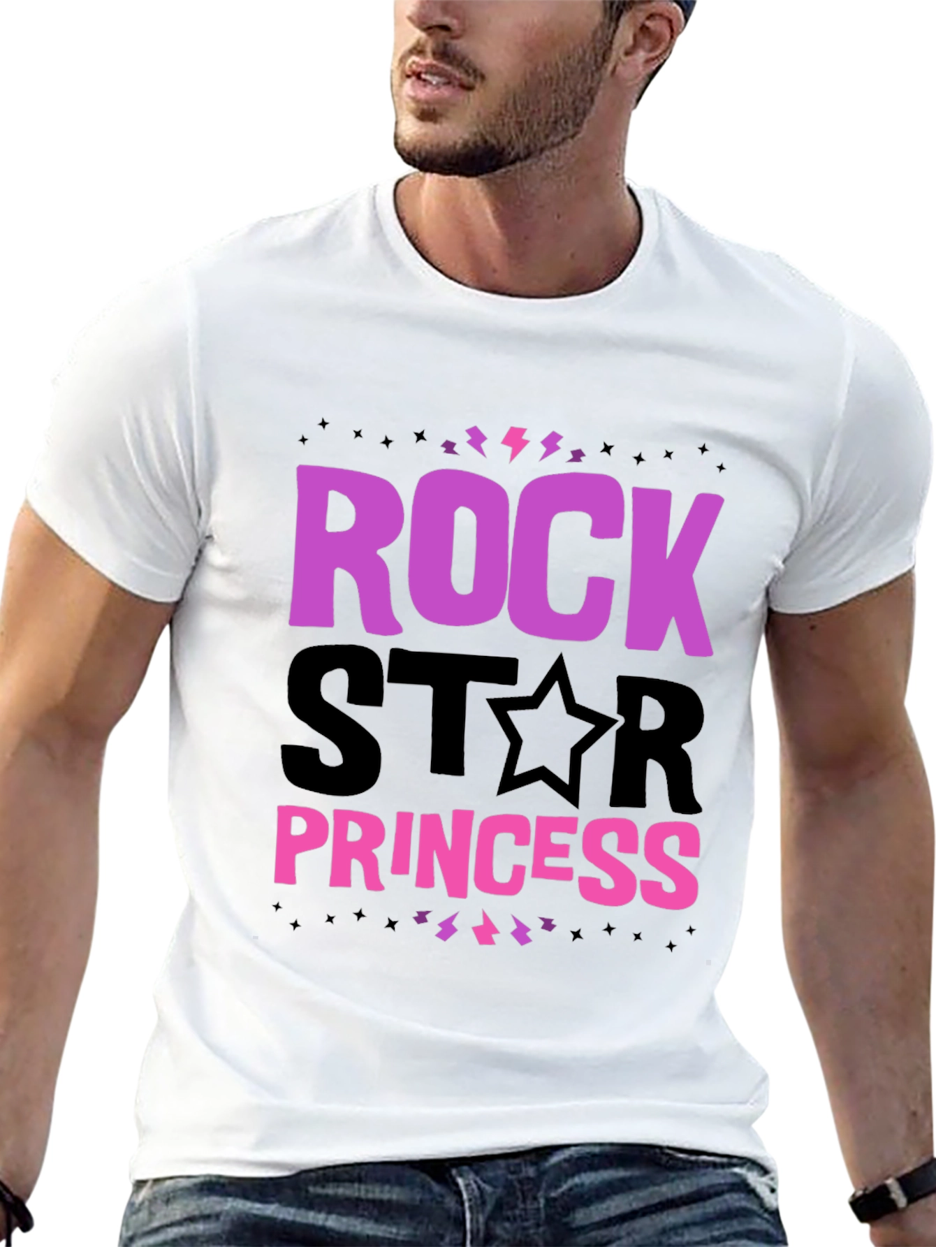 Rockstar Princess T-Shirt - Black Graphic Tee