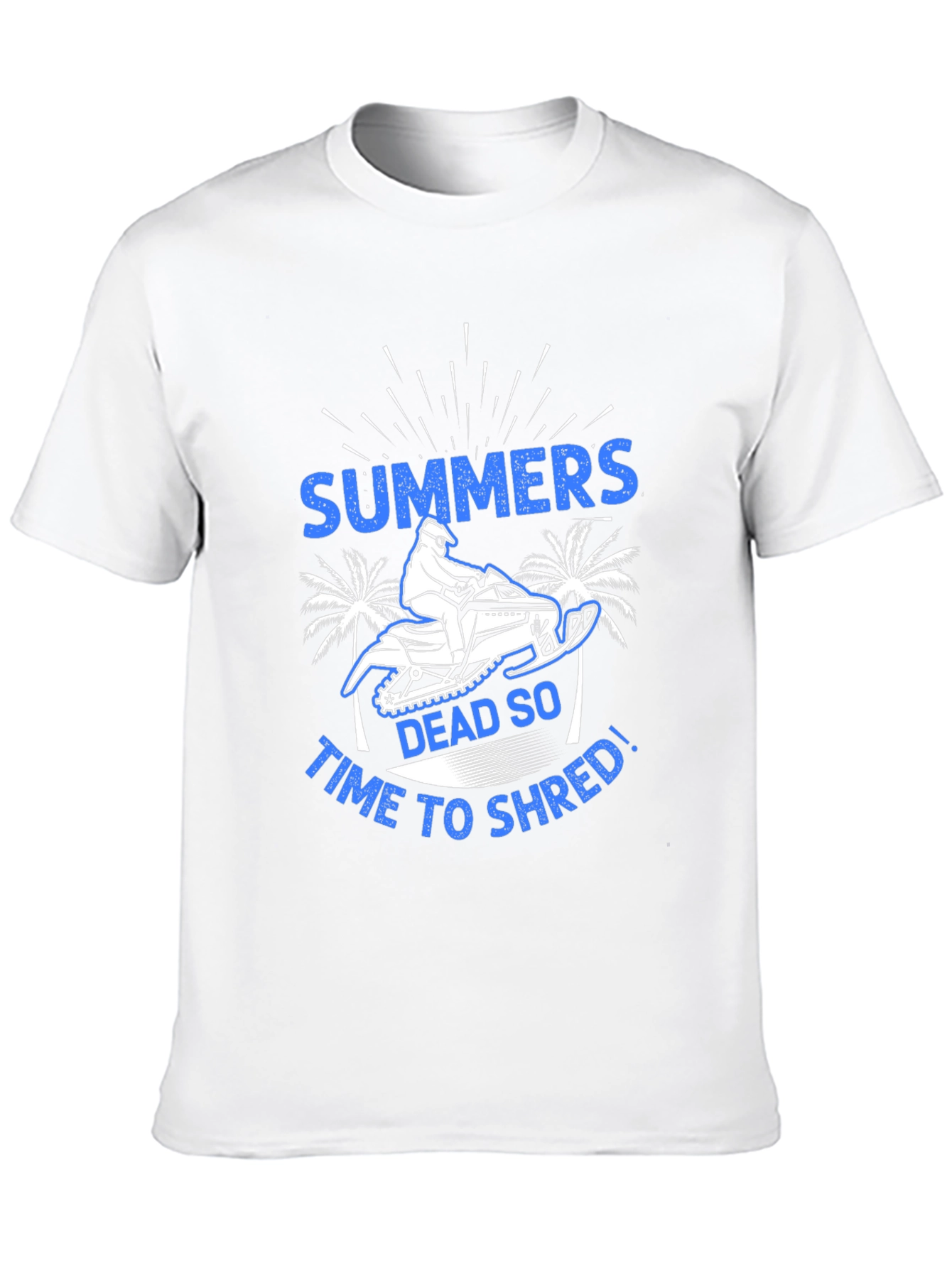 Summers Dead Snowmobile Graphic T-Shirt