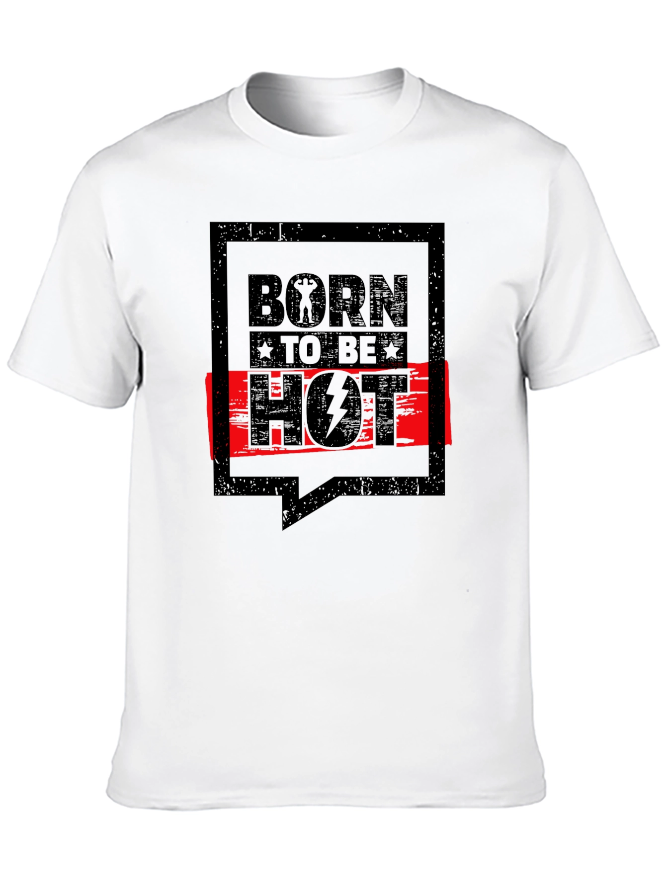 Born To Be Hot Graphic Tee - Black