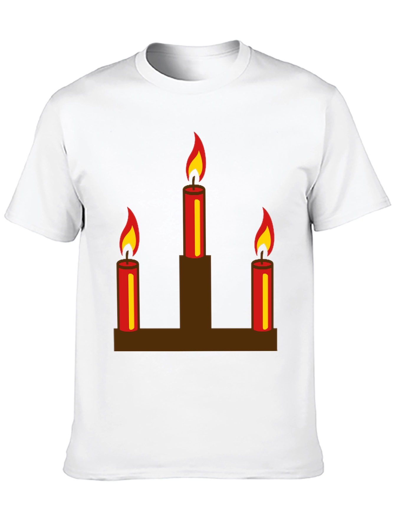 Candle Graphic Black T-Shirt