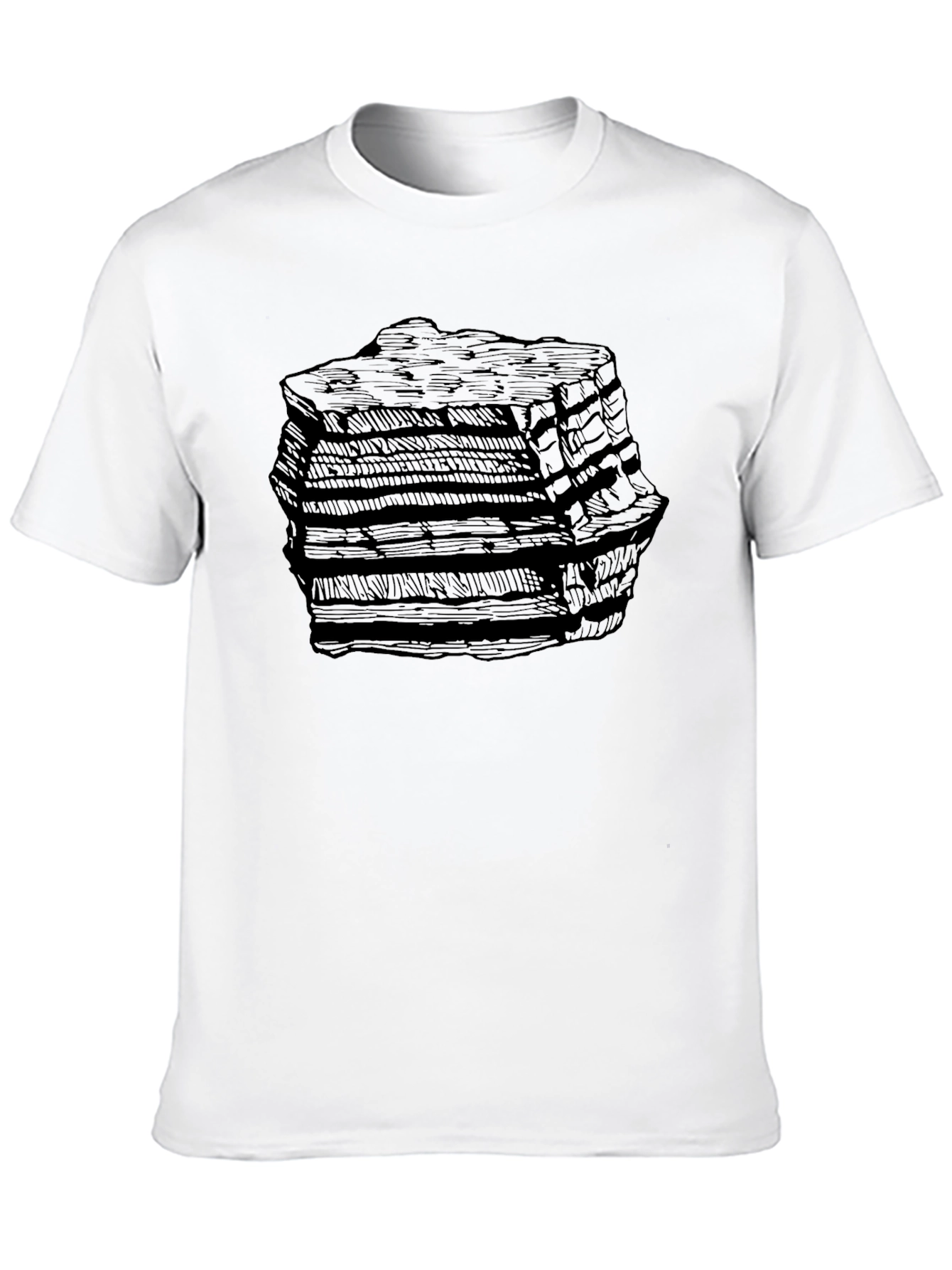 Stratified Rock Graphic Black T-Shirt