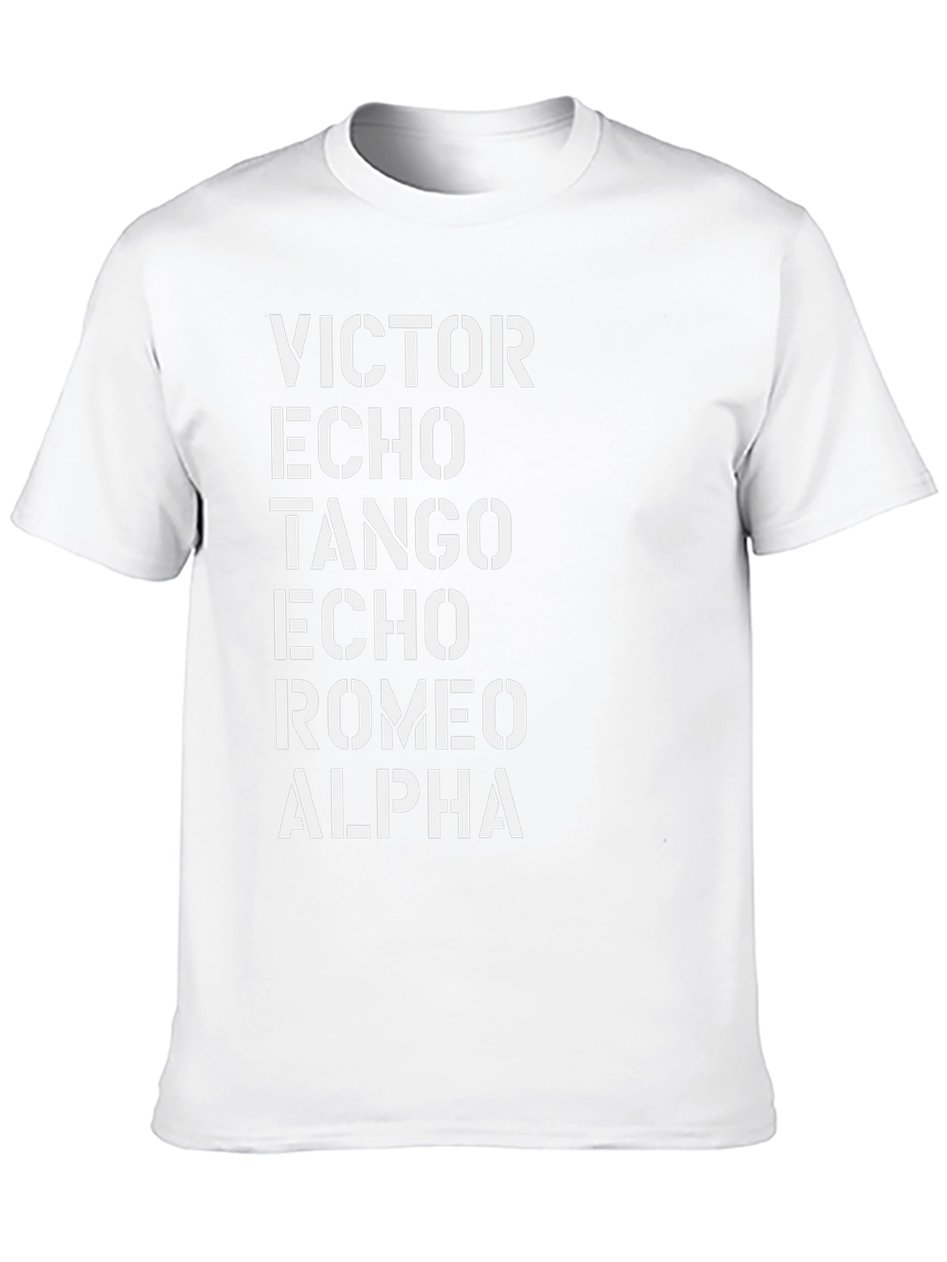 V.E.T.E.R.A. T-Shirt - Military Alphabet Design