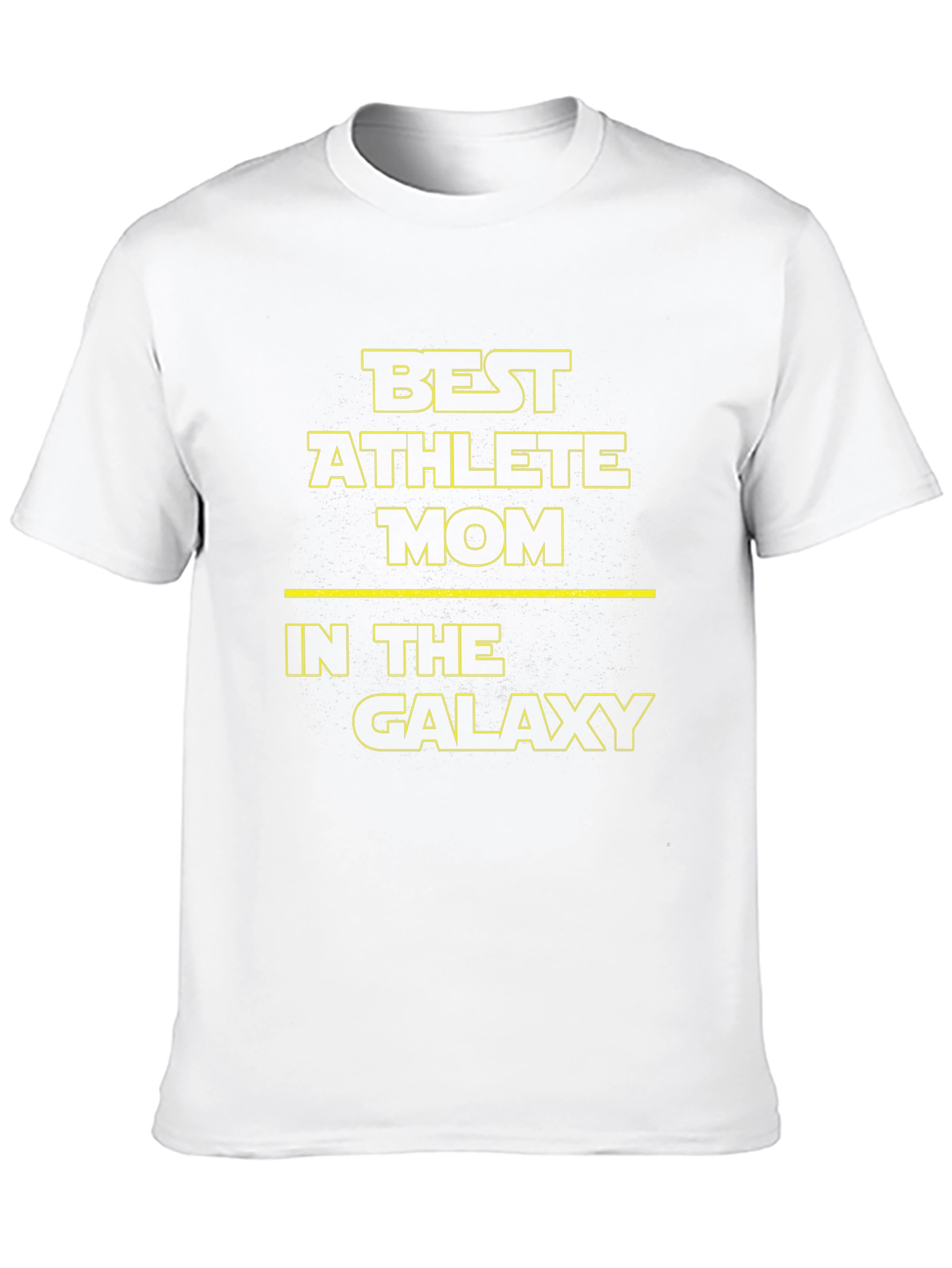 Best Athlete Mom in the Galaxy Black T-Shirt