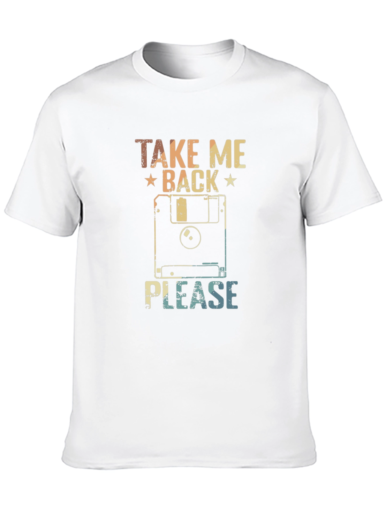 Retro Floppy Disk T-Shirt - Take Me Back Please!