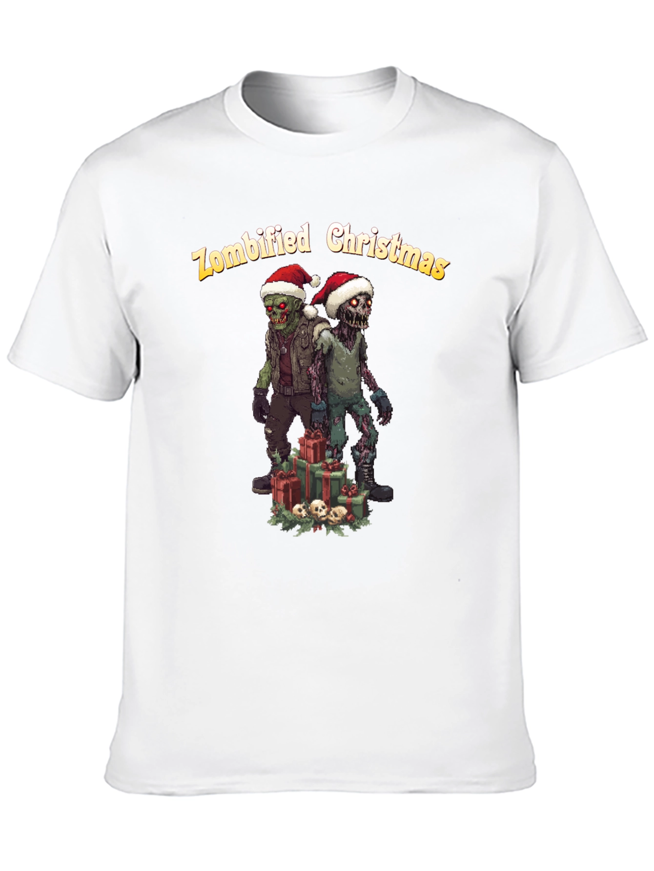 Zombified Christmas Graphic T-Shirt