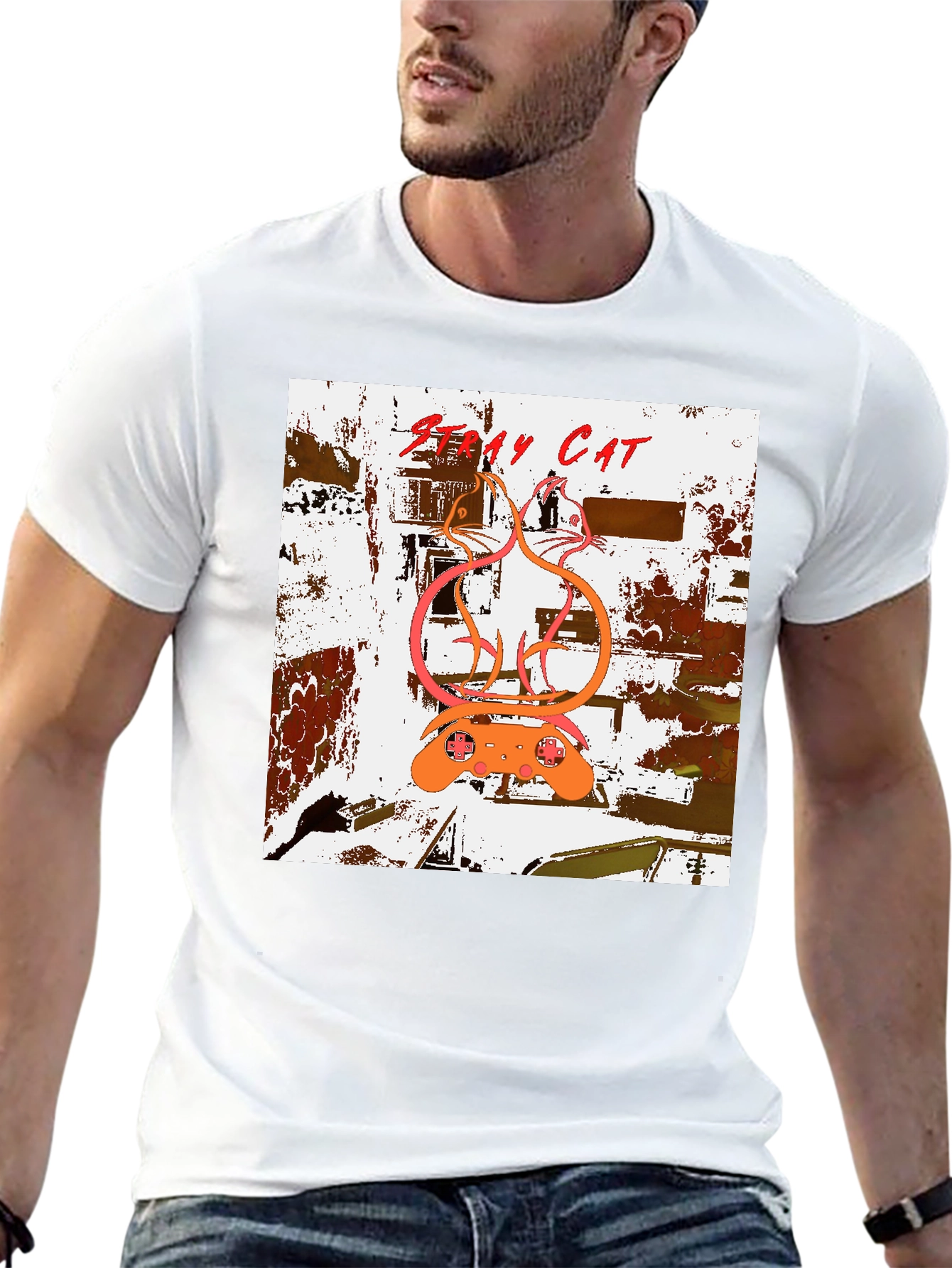 Stray Cat T-Shirt - Urban Style Graphic Tee