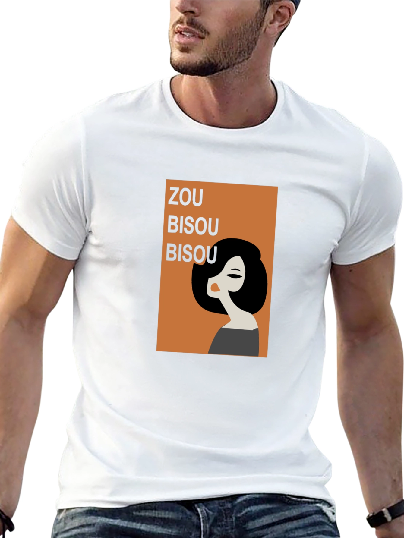 Zou Bisou Graphic Tee - Retro Chic