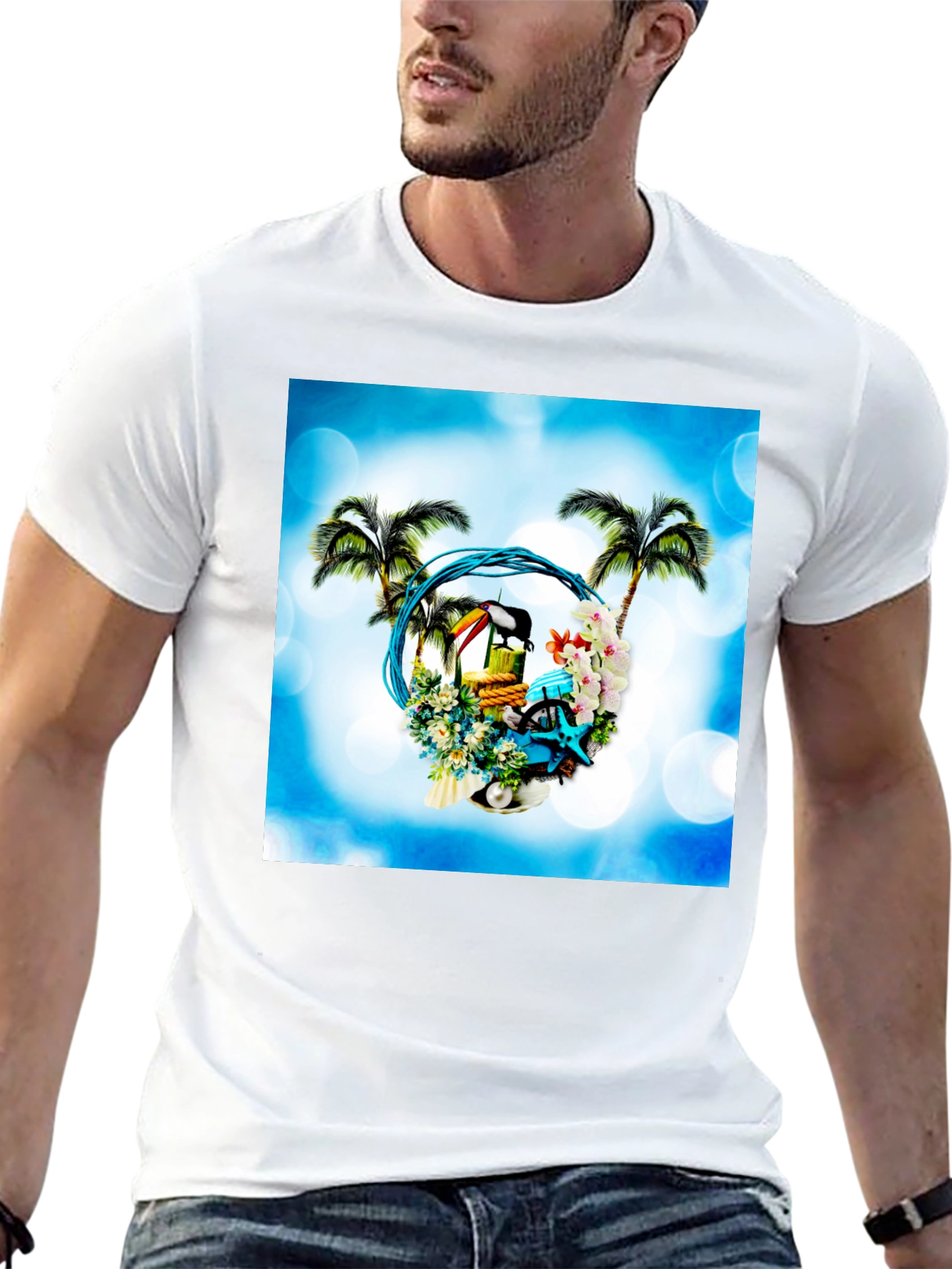 Tropical Island T-Shirt - Beach Getaway