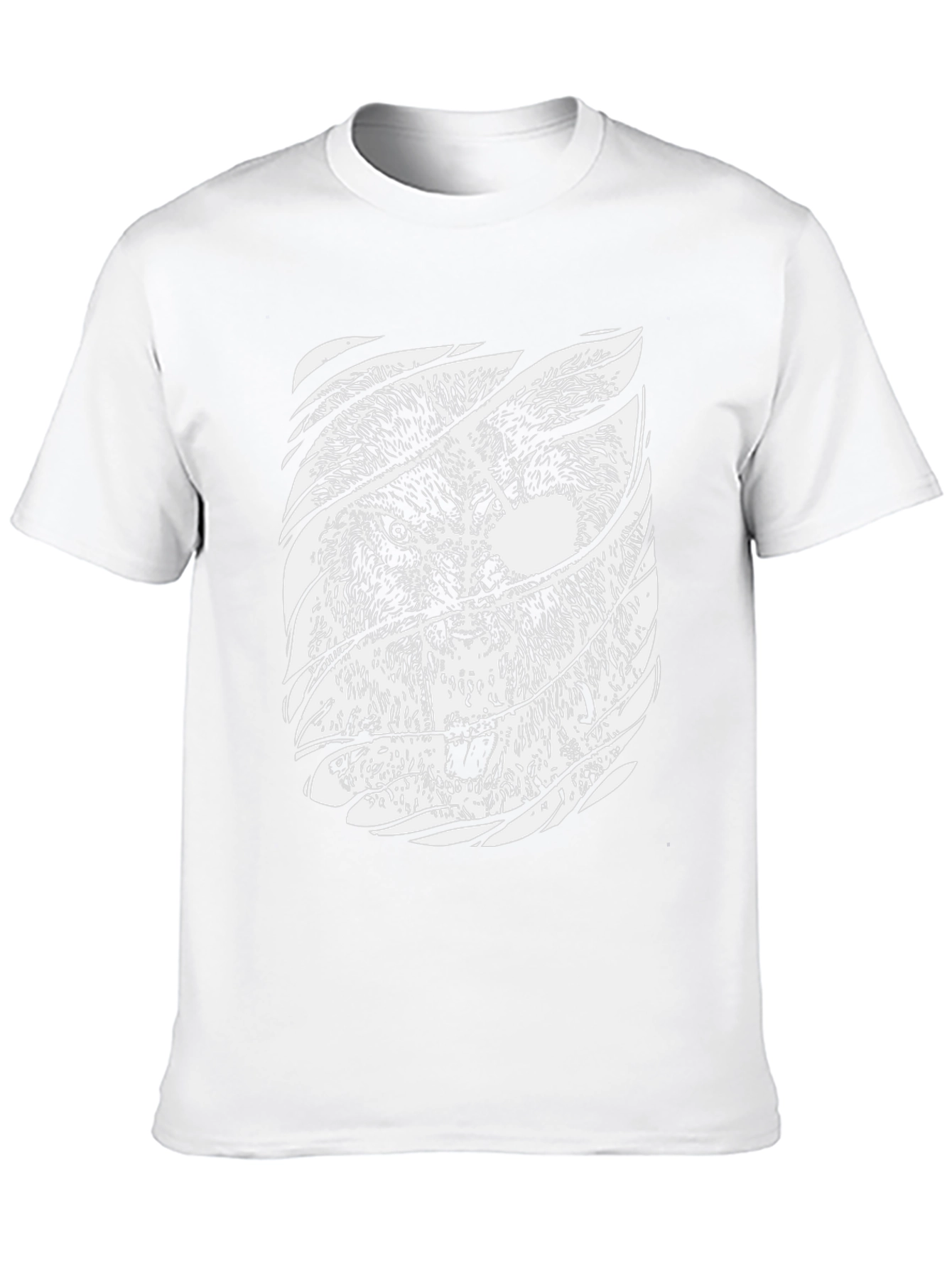 Black Lion Graphic Print Mens T-Shirt