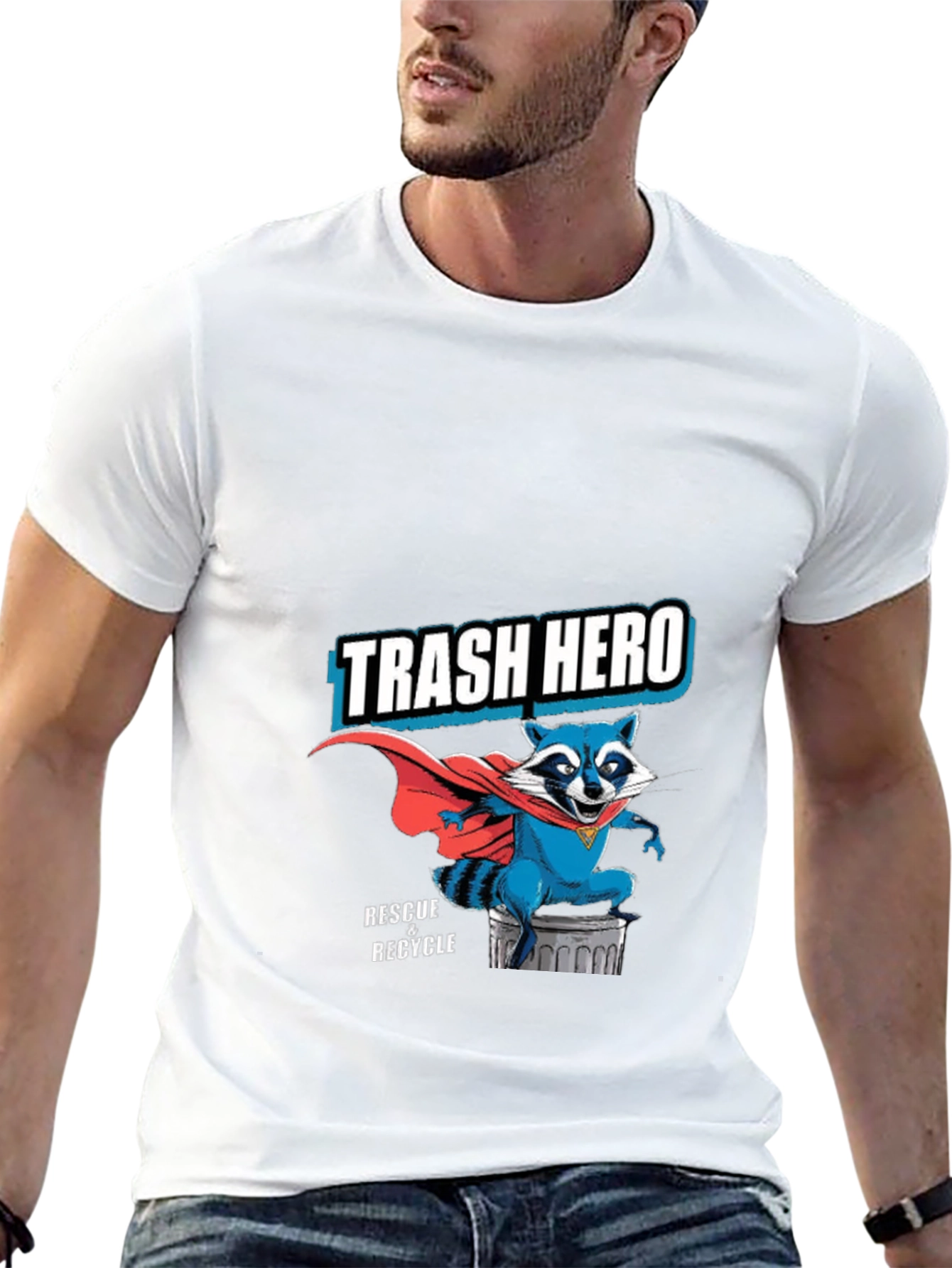 Trash Hero Raccoon T-Shirt - Rescue & Recycle