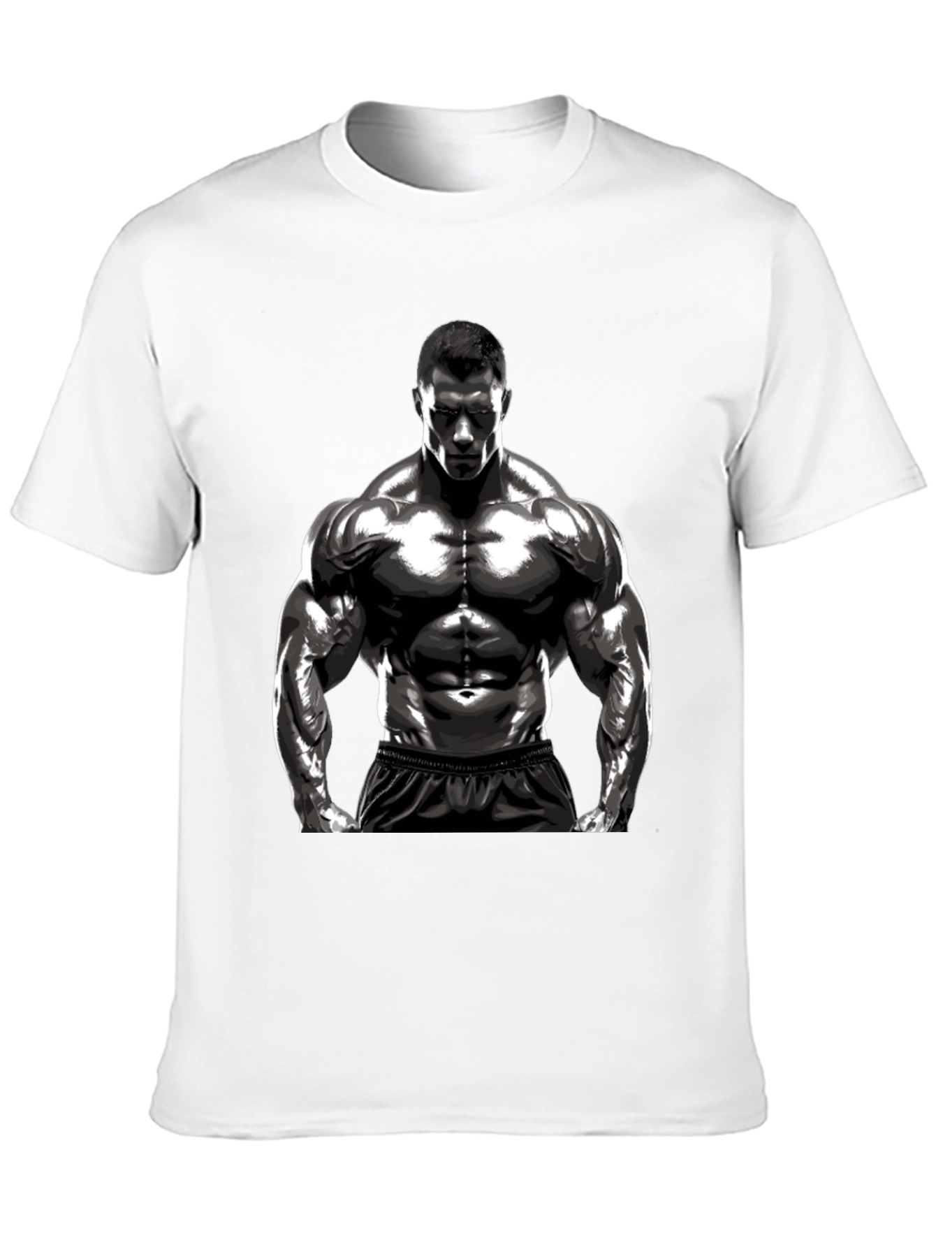 Bodybuilder Graphic T-Shirt - Black
