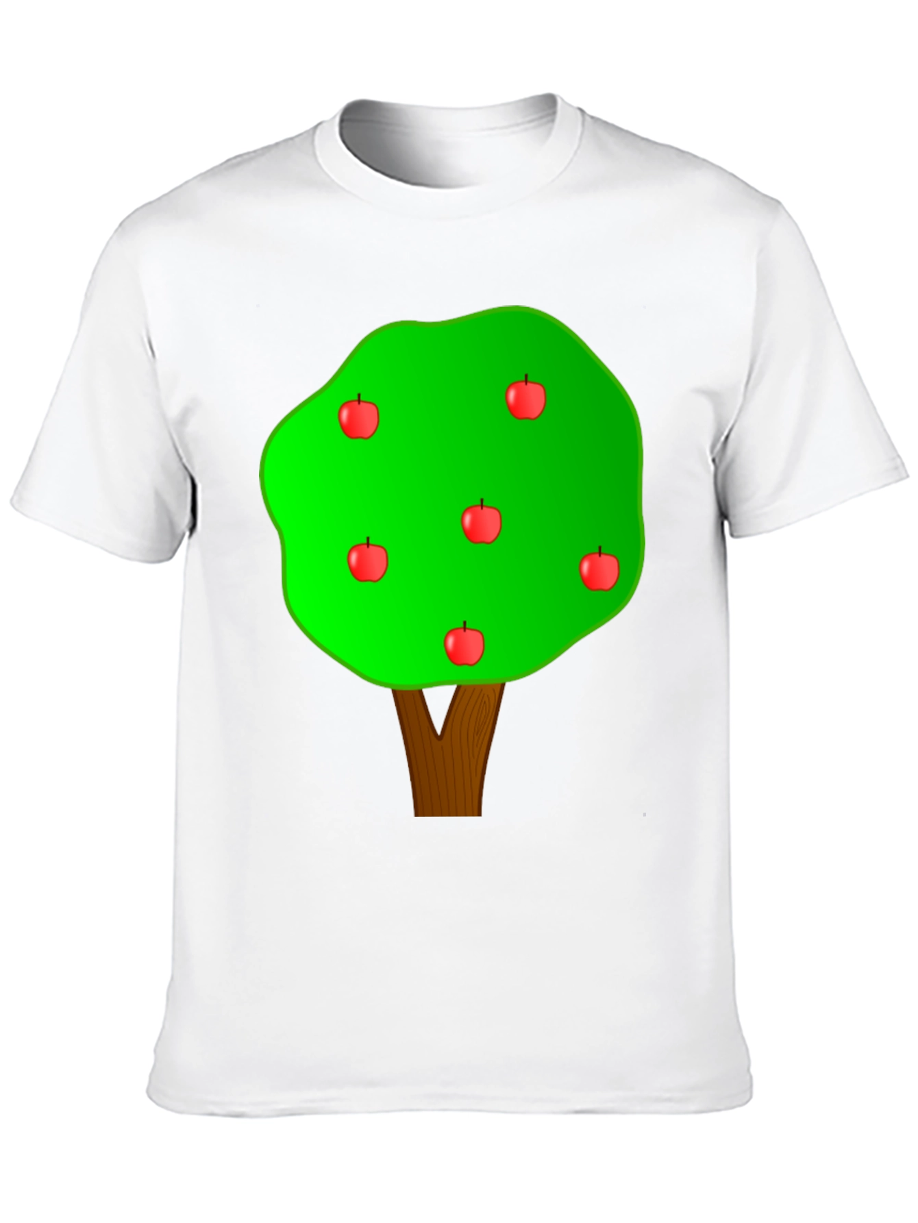 Apple Tree Graphic T-Shirt - Casual Cotton Tee