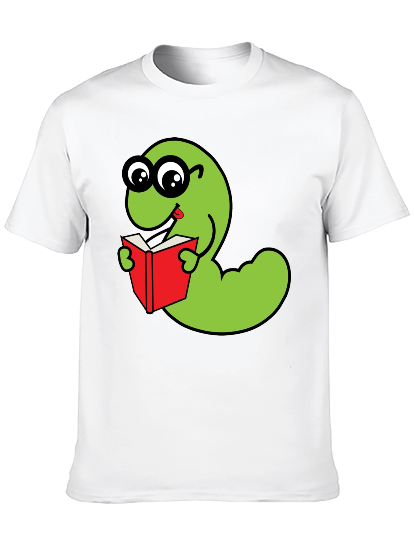 Bookworm Worm Graphic Tee - Unique Design