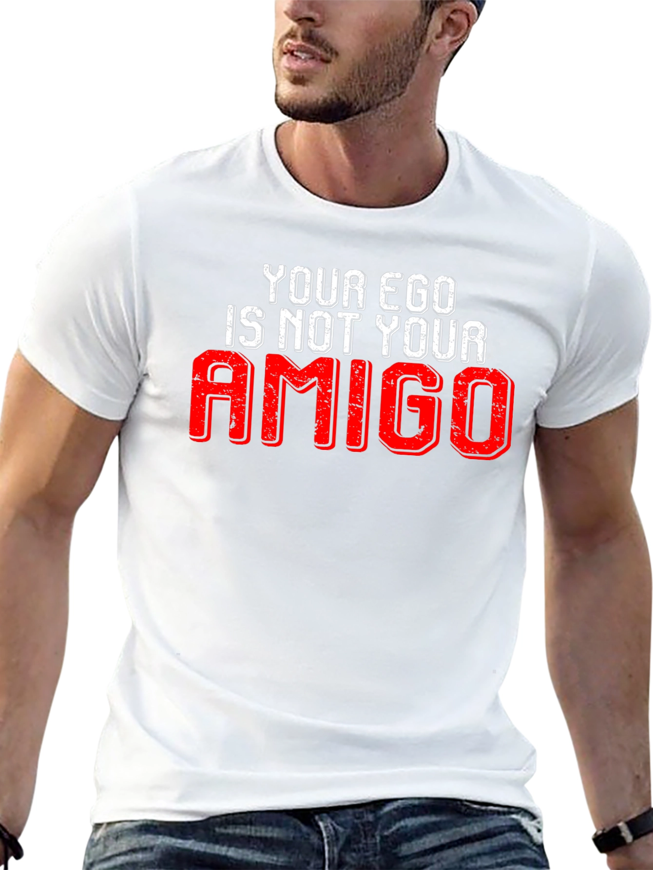 Your Ego Is Not Your Amigo Black Graphic Tee